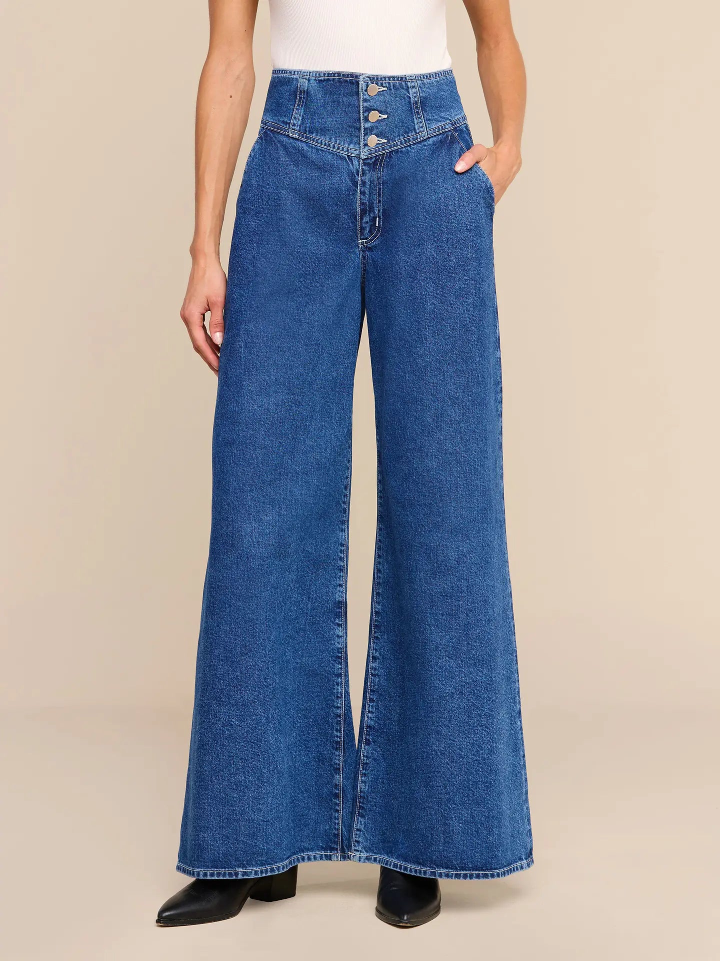 L'Agence Sonja Ultra High-Rise Corset Jean
