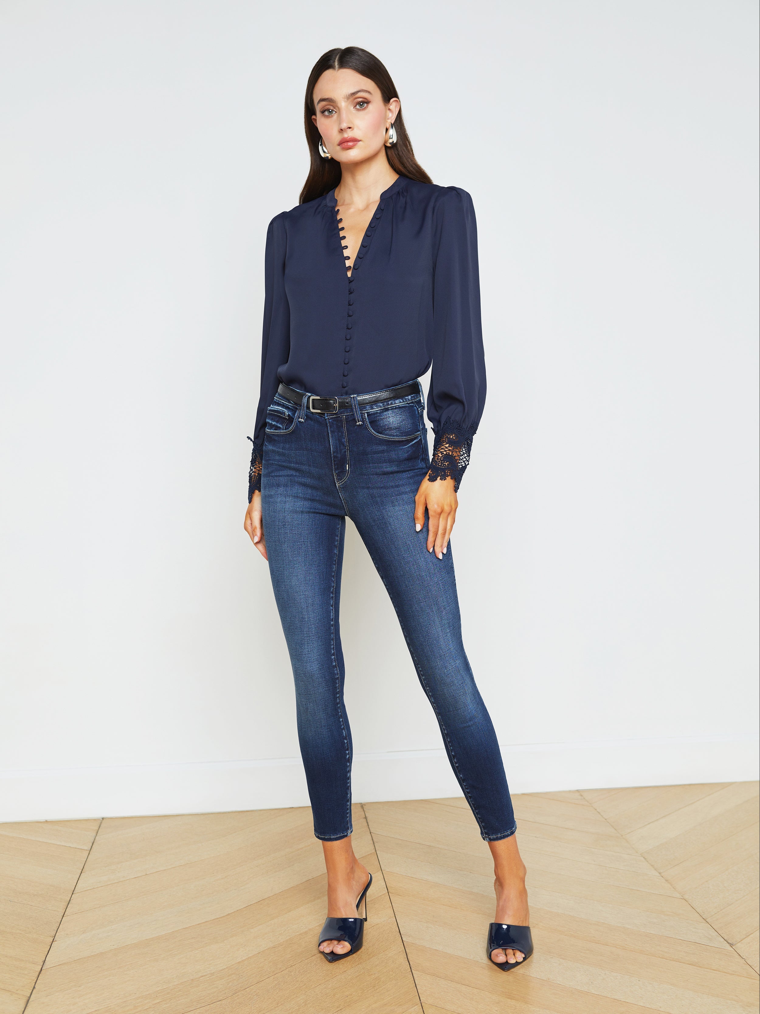 L'Agence Margot High Rise Skinny - Columbia
