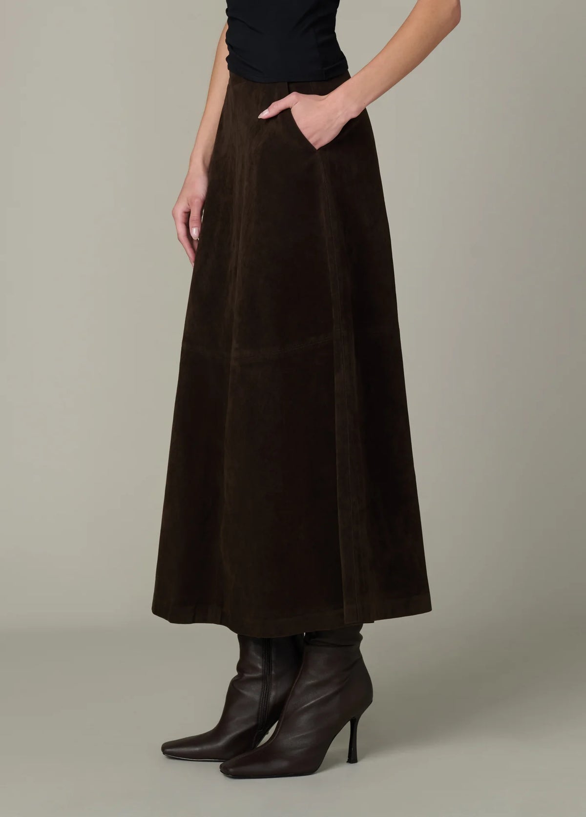 Joe's The Tavi Vegan Suede Skirt