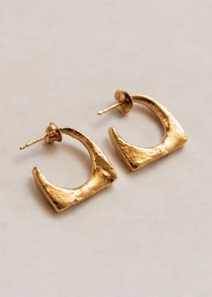 Pamela Card Temple of Ceres Earrings - Gold