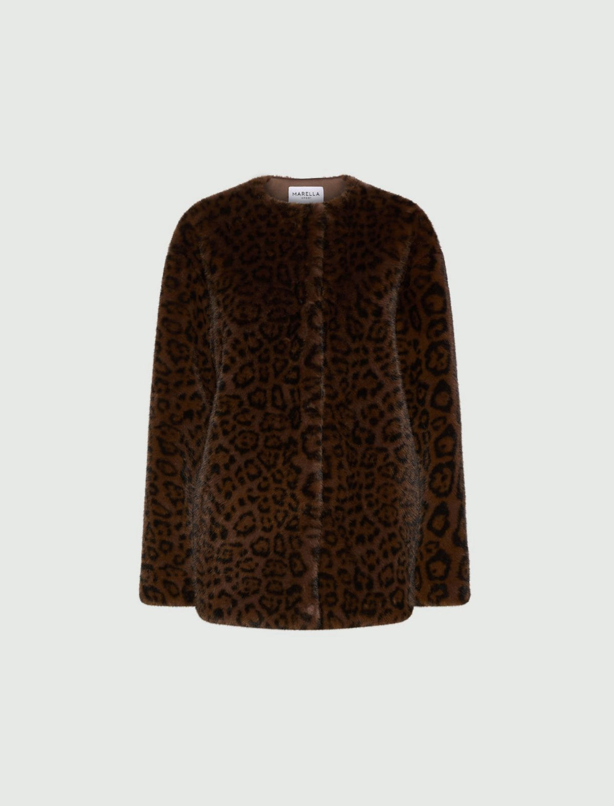 Marella Animal-print coat - COCOA