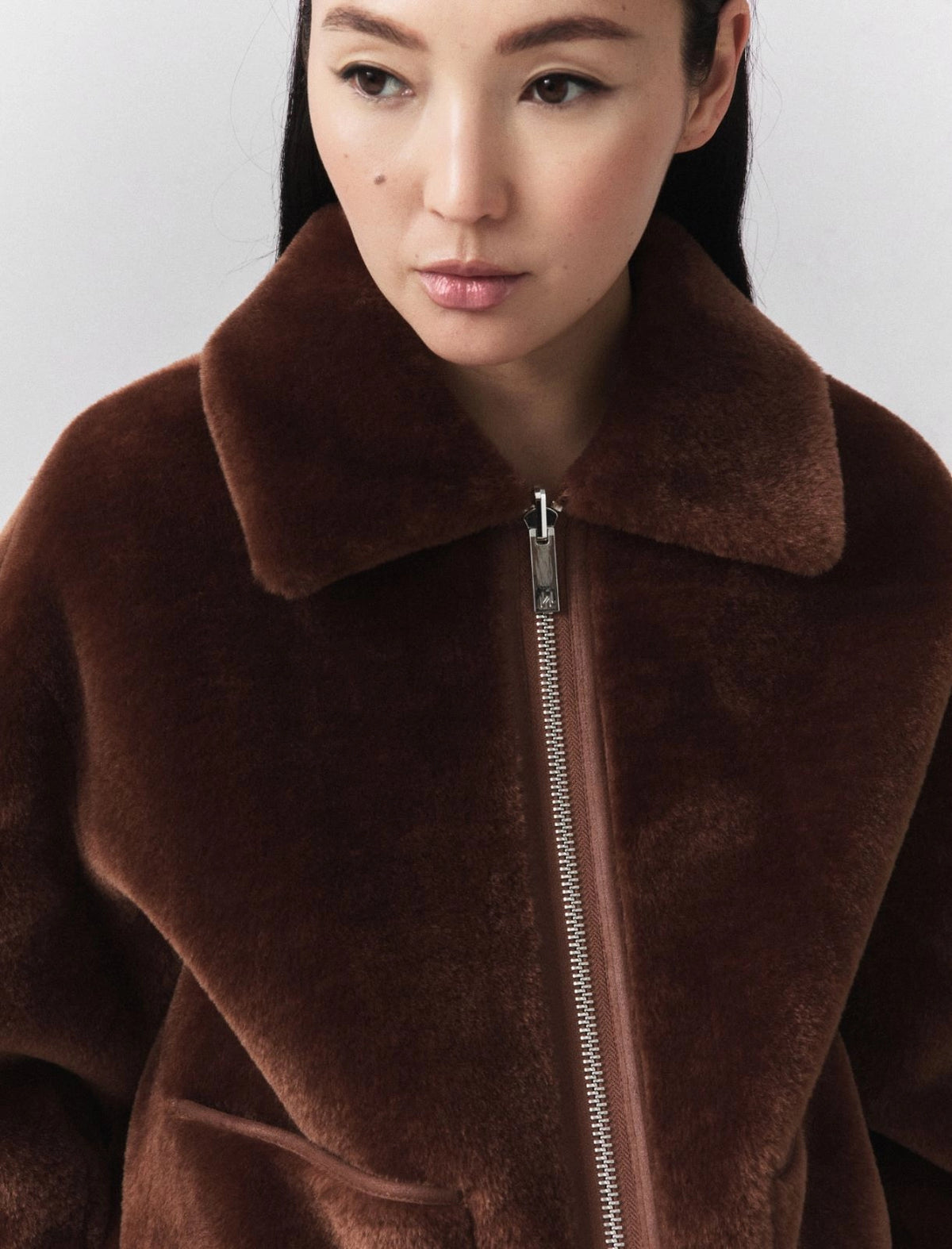Marella Reversible cocoon jacket - CARAMEL