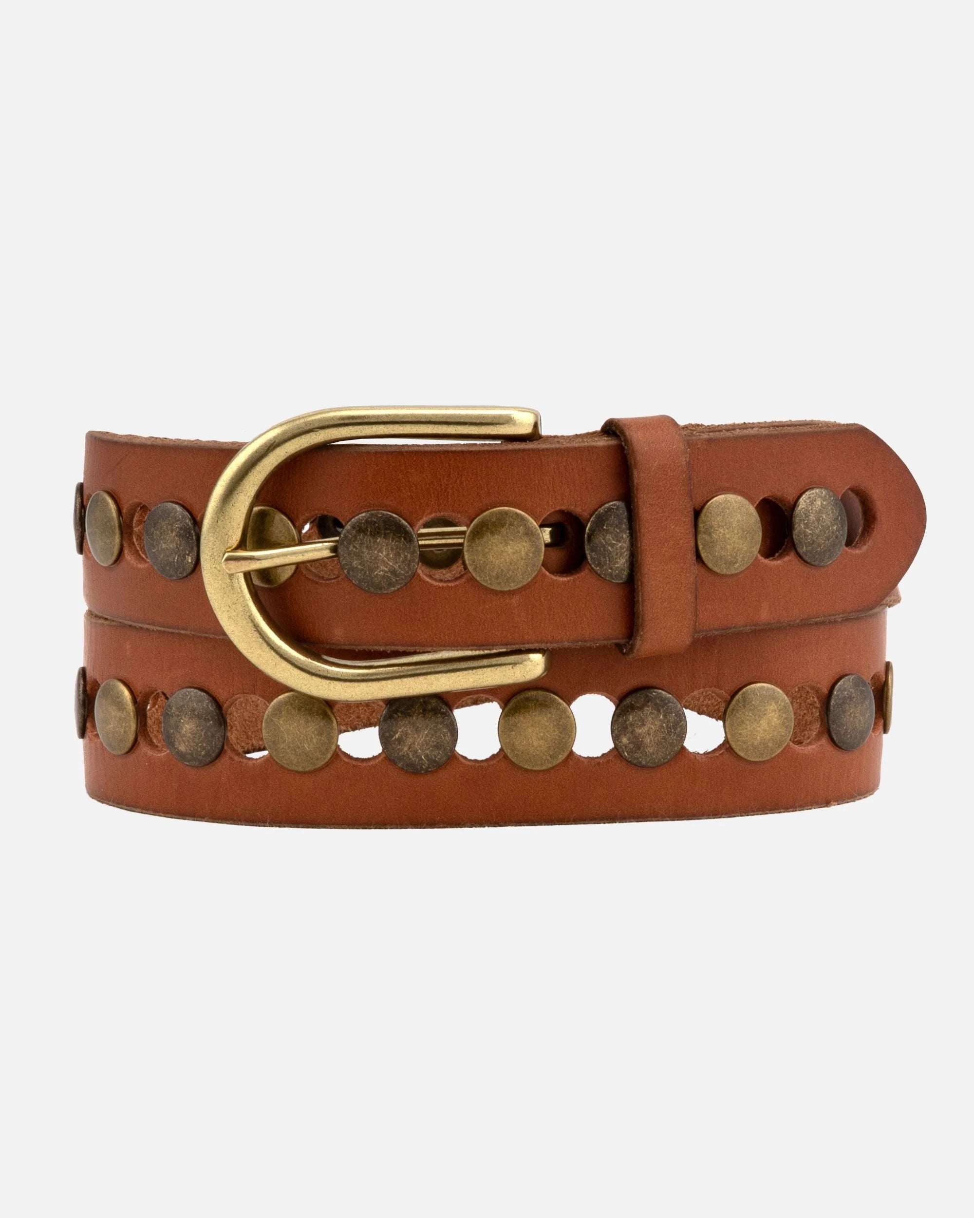 Studded Western Belt Congnac