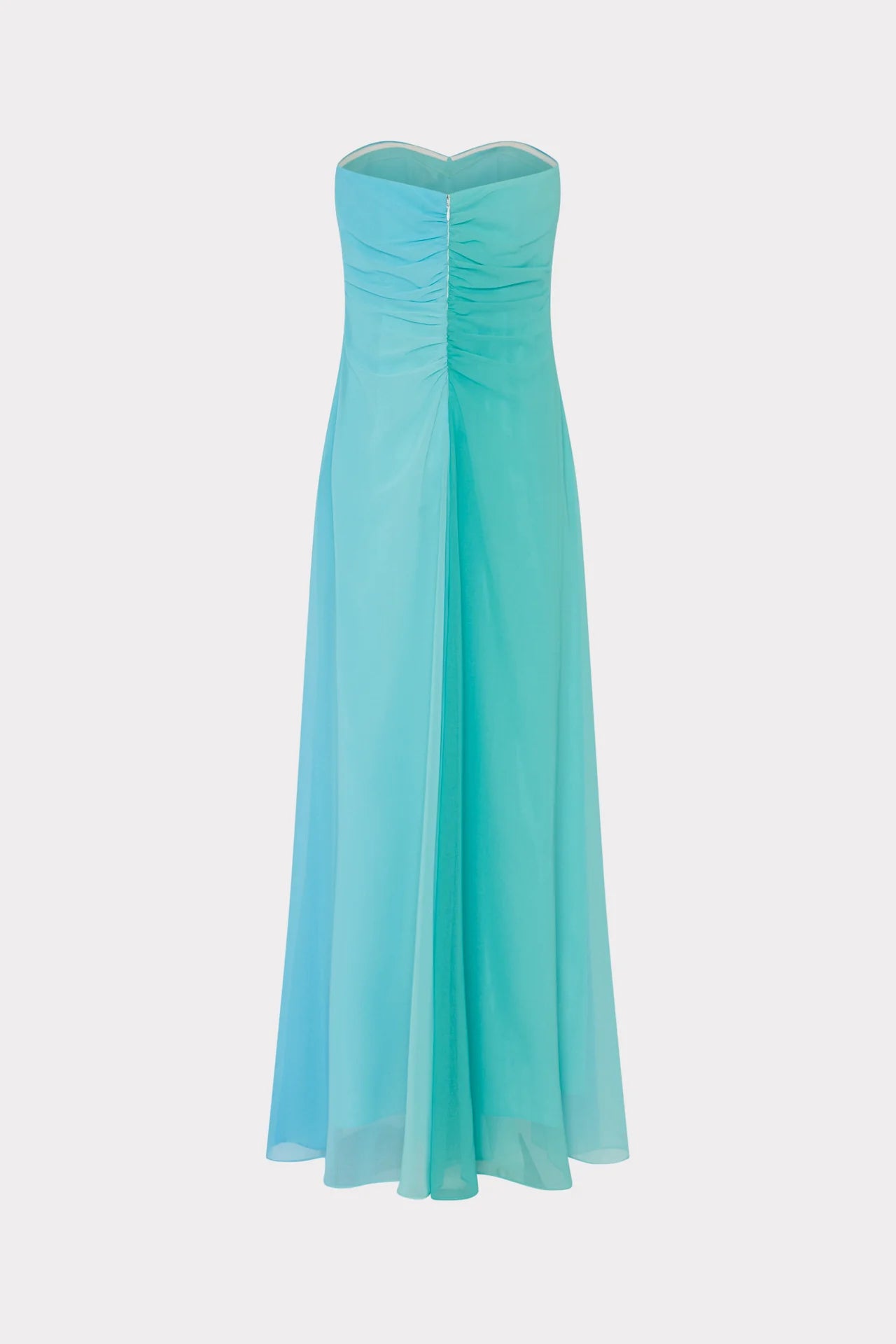 Milly Sunset Strapless Dress - Blue Multi