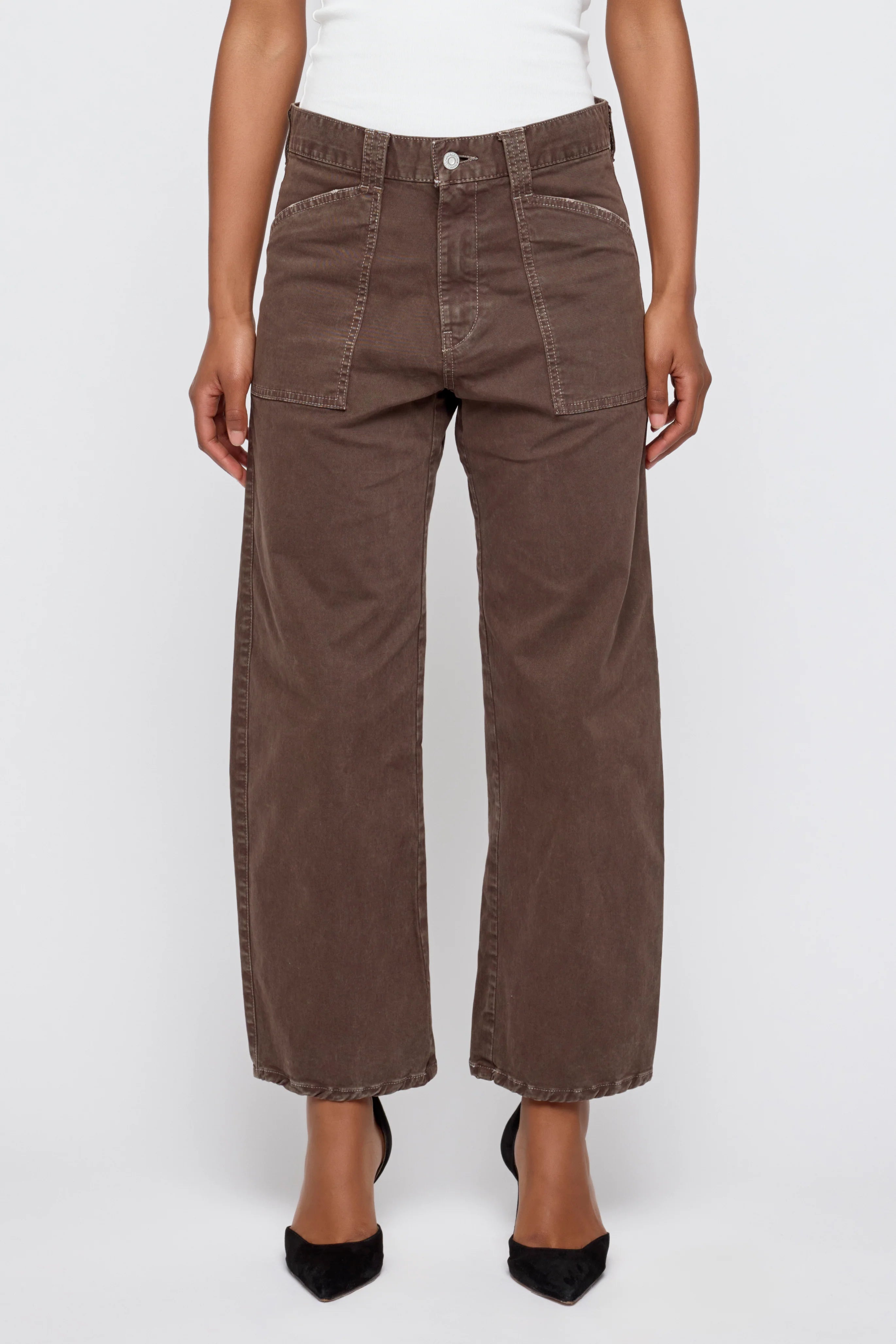 Moussy Vintage Pomonok Gusset Cargo - Brown