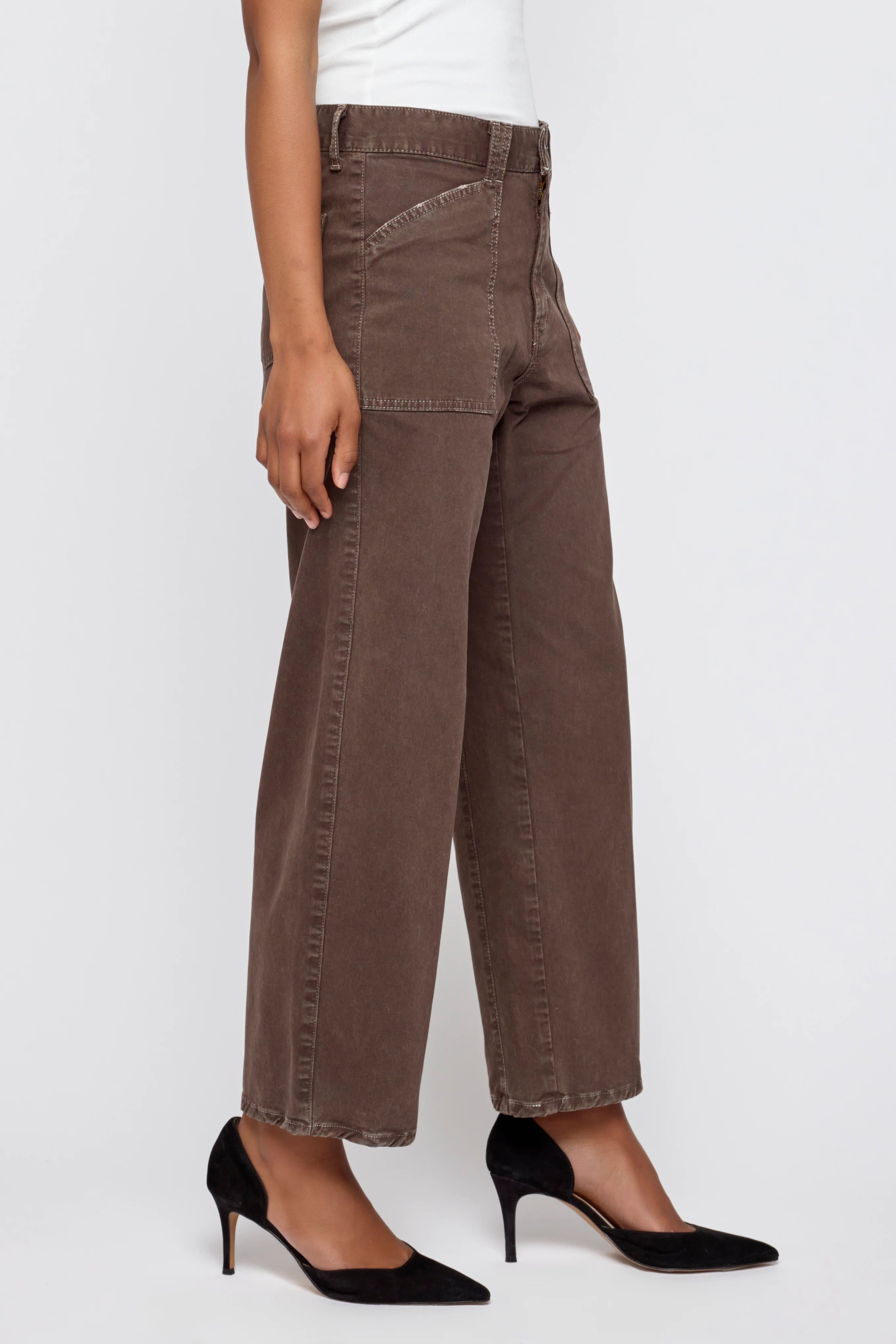 Moussy Vintage Pomonok Gusset Cargo - Brown