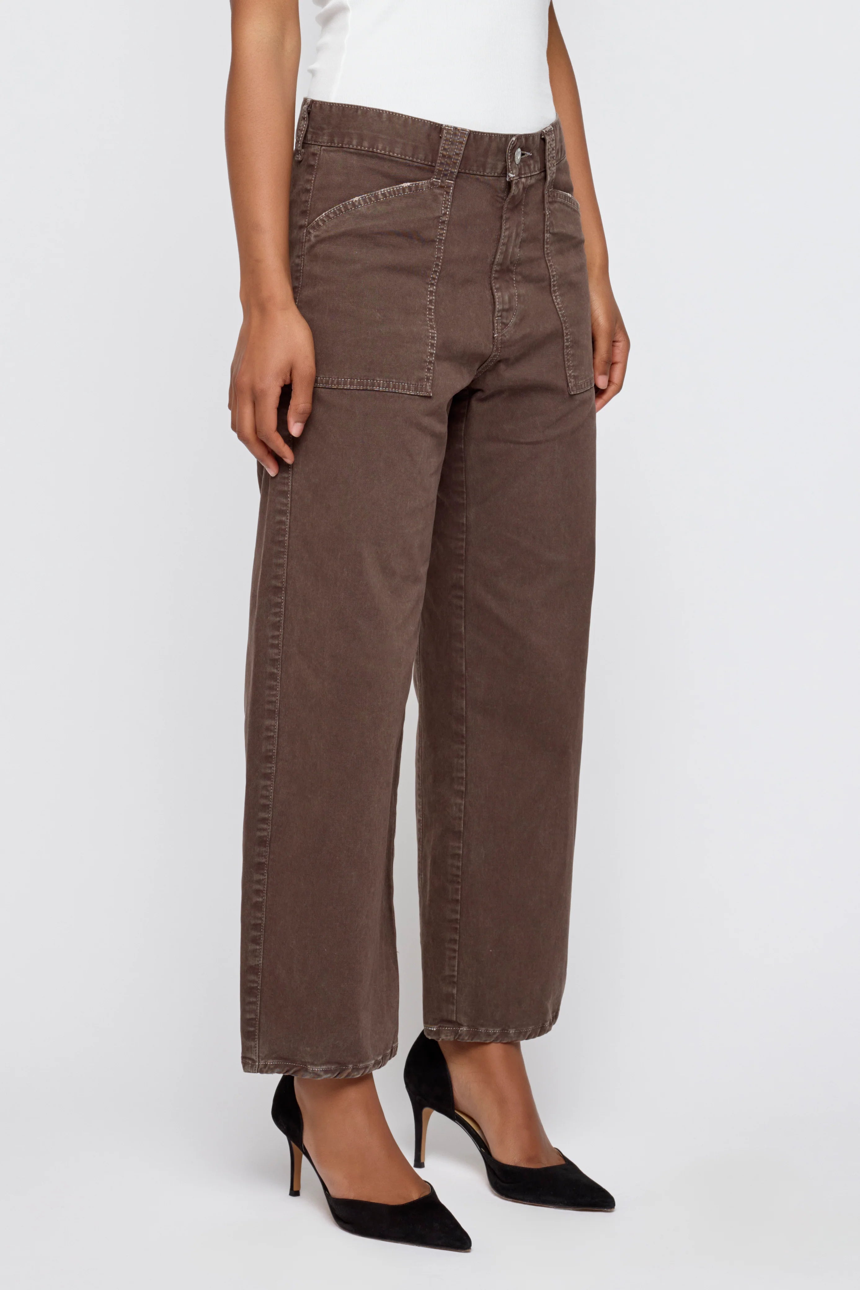 Moussy Vintage Pomonok Gusset Cargo - Brown