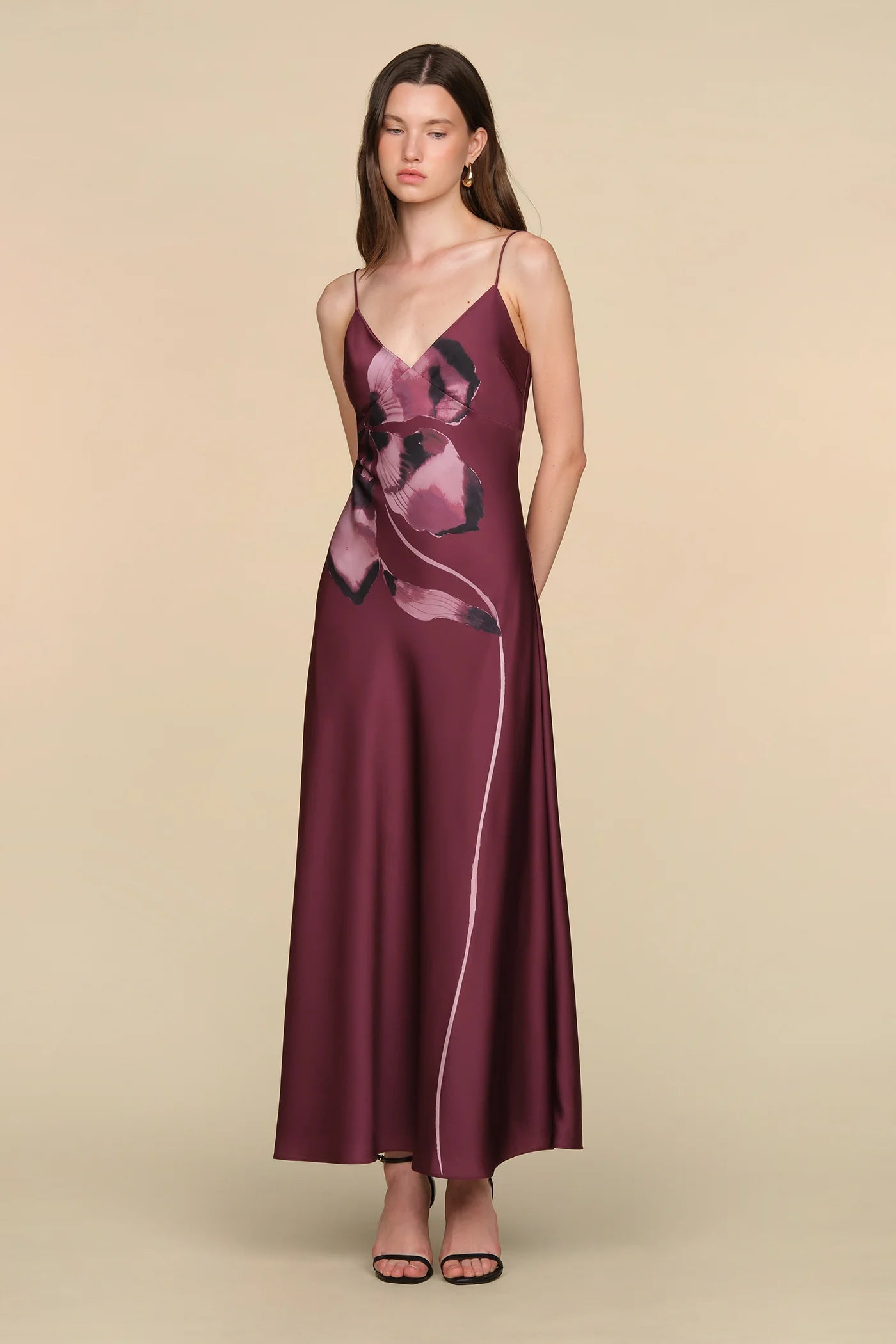 Amur Coralee Printed Bias Dress