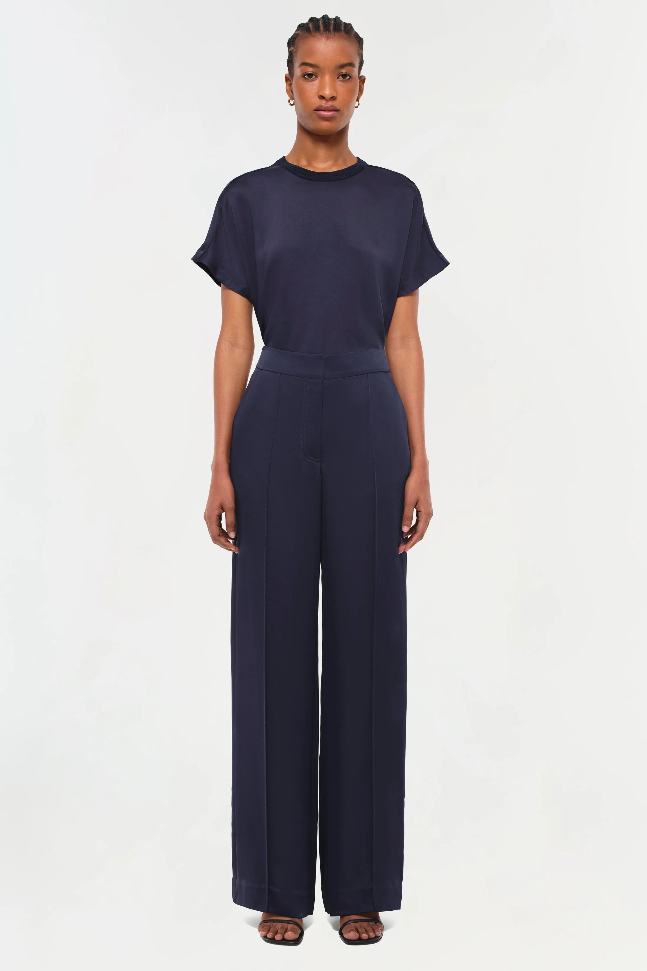 Simkhai Kyra Wide Leg Pant - Midnight