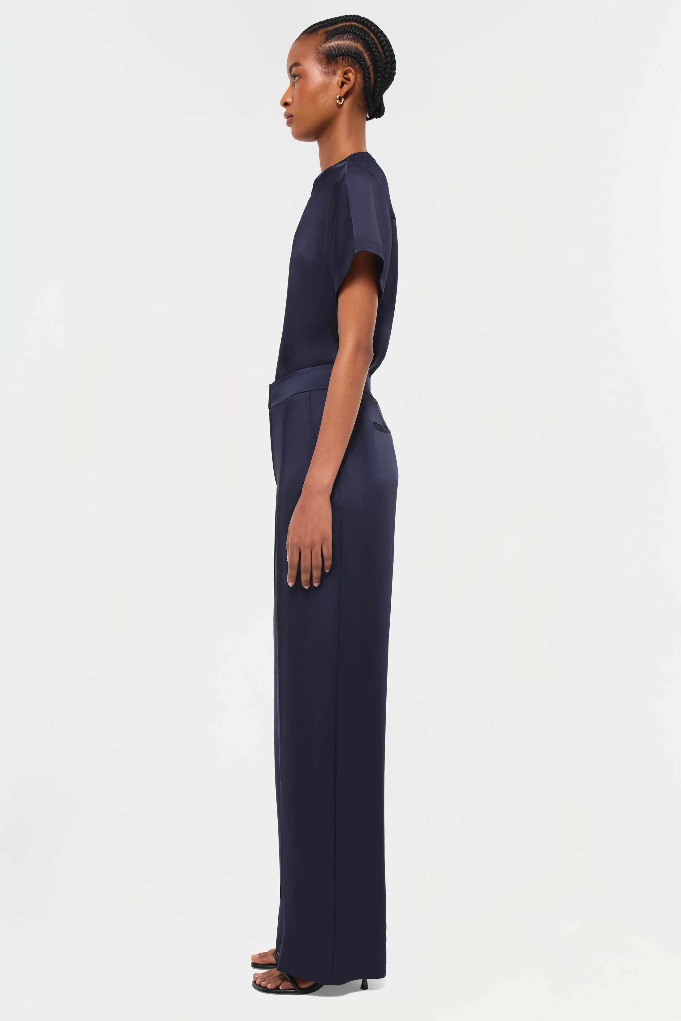 Simkhai Kyra Wide Leg Pant - Midnight