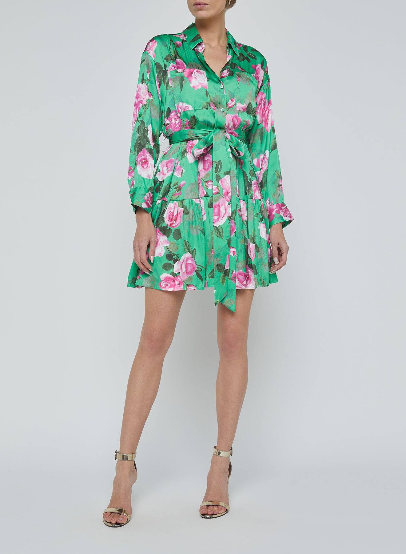 Virlen Tiered Shirt Dress