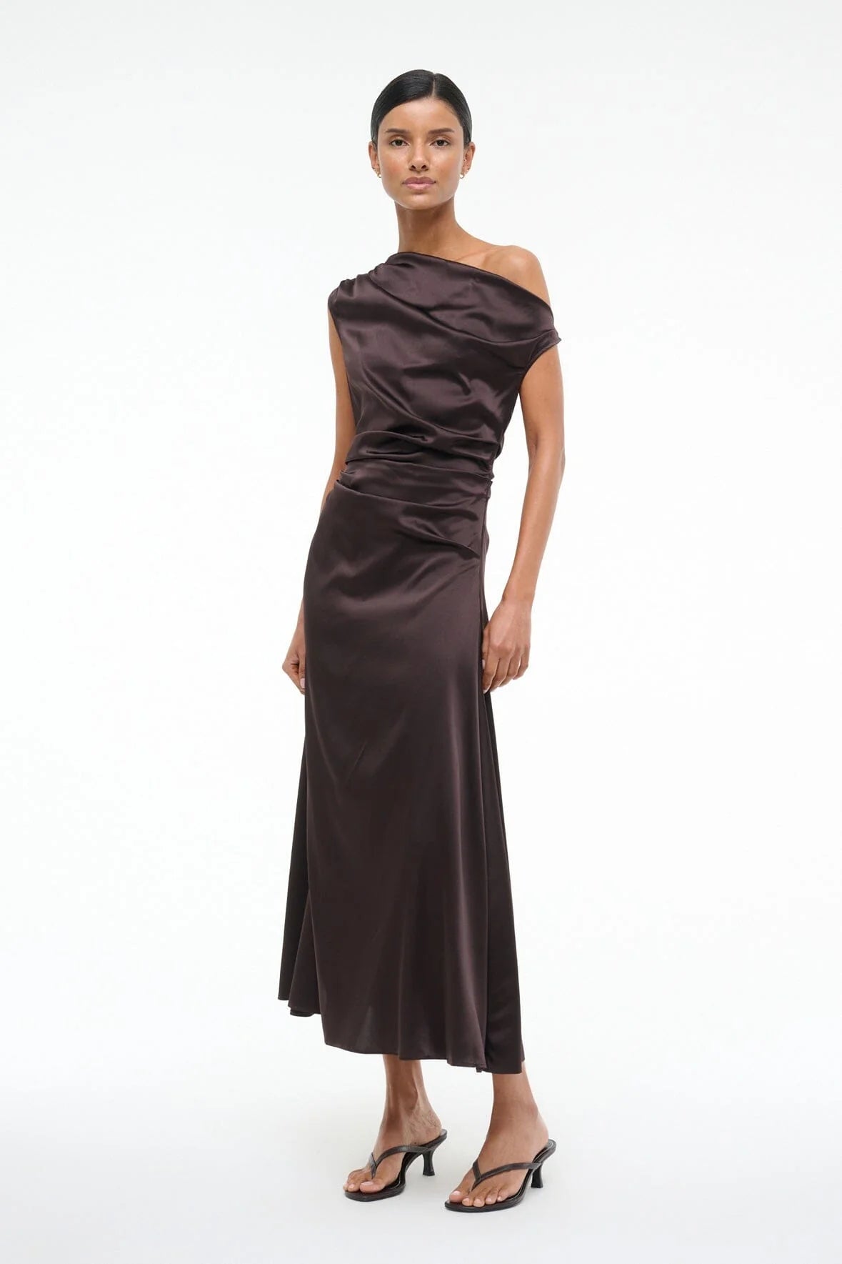 Phare Silk Dress - Earth
