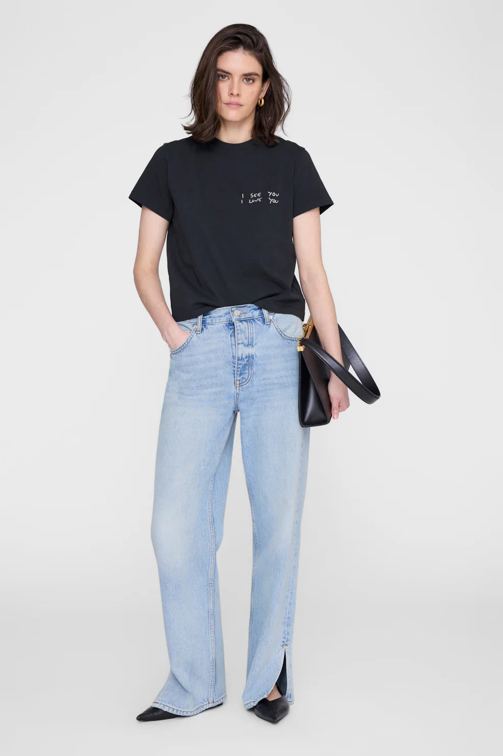 Anine Bing Shelly Tee I See You I Love You