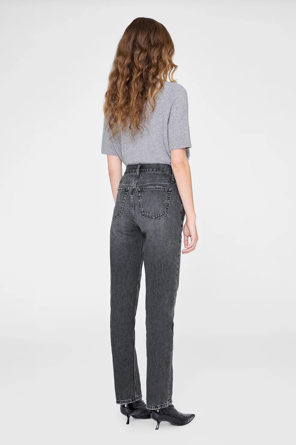 Anine Bing Bruno Jean-Washed Smoke Grey