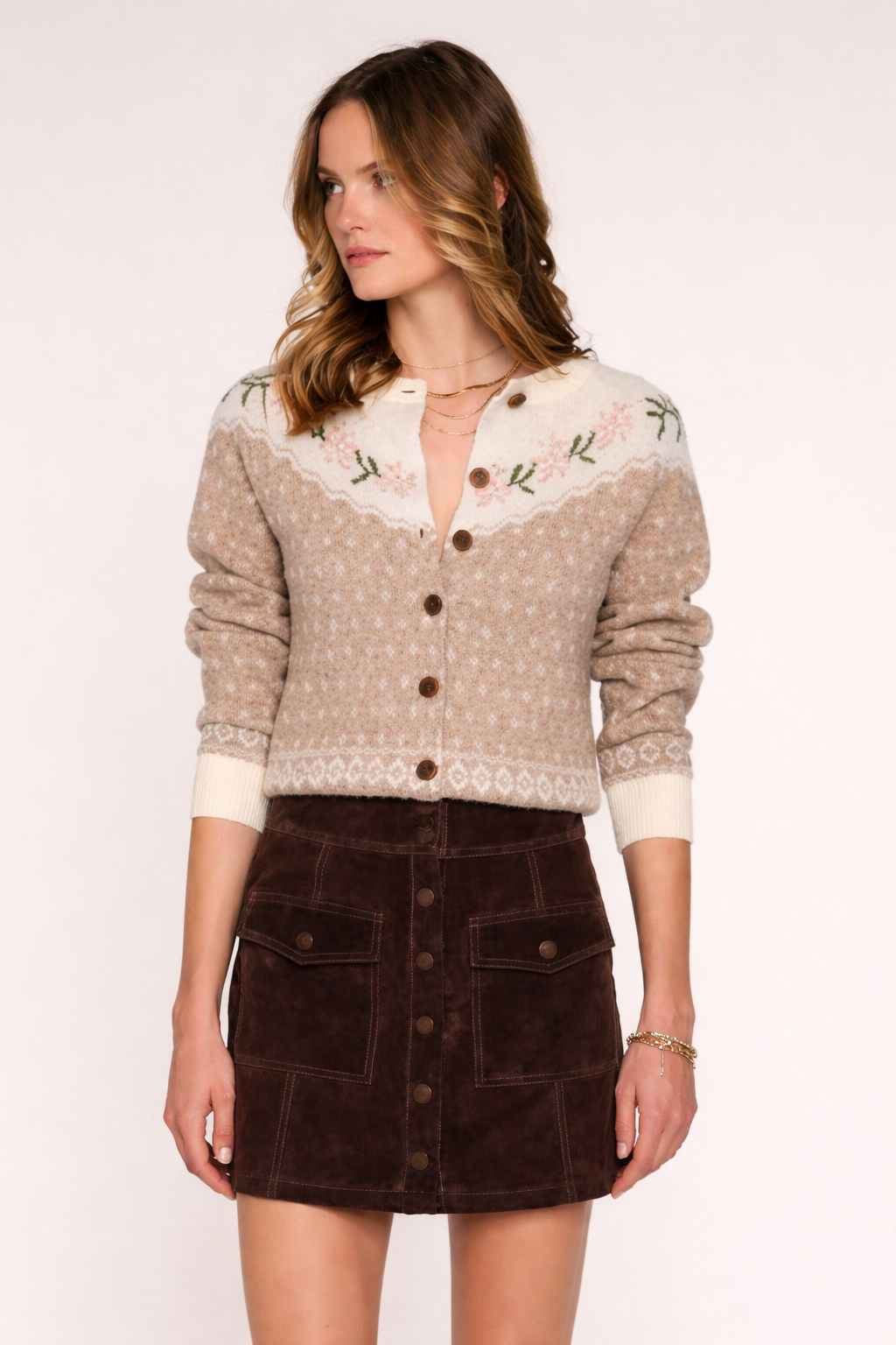 Heartloom Jina Suede Mini Skirt