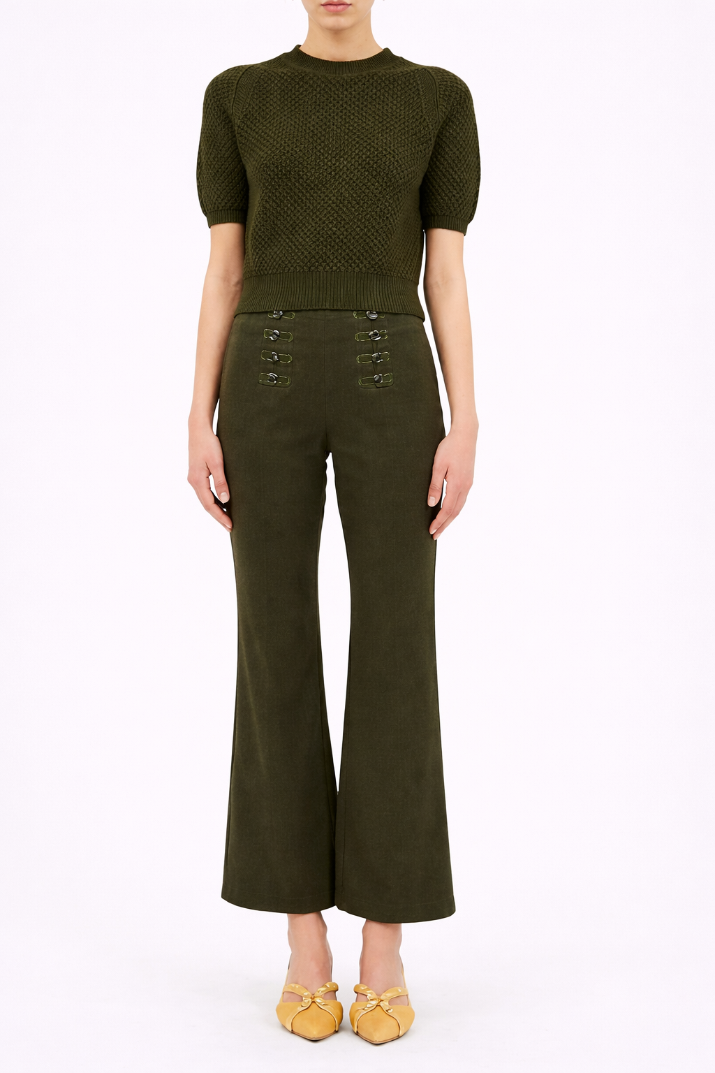 Ulla Johnson Imara Short-Sleeve Knit Top
