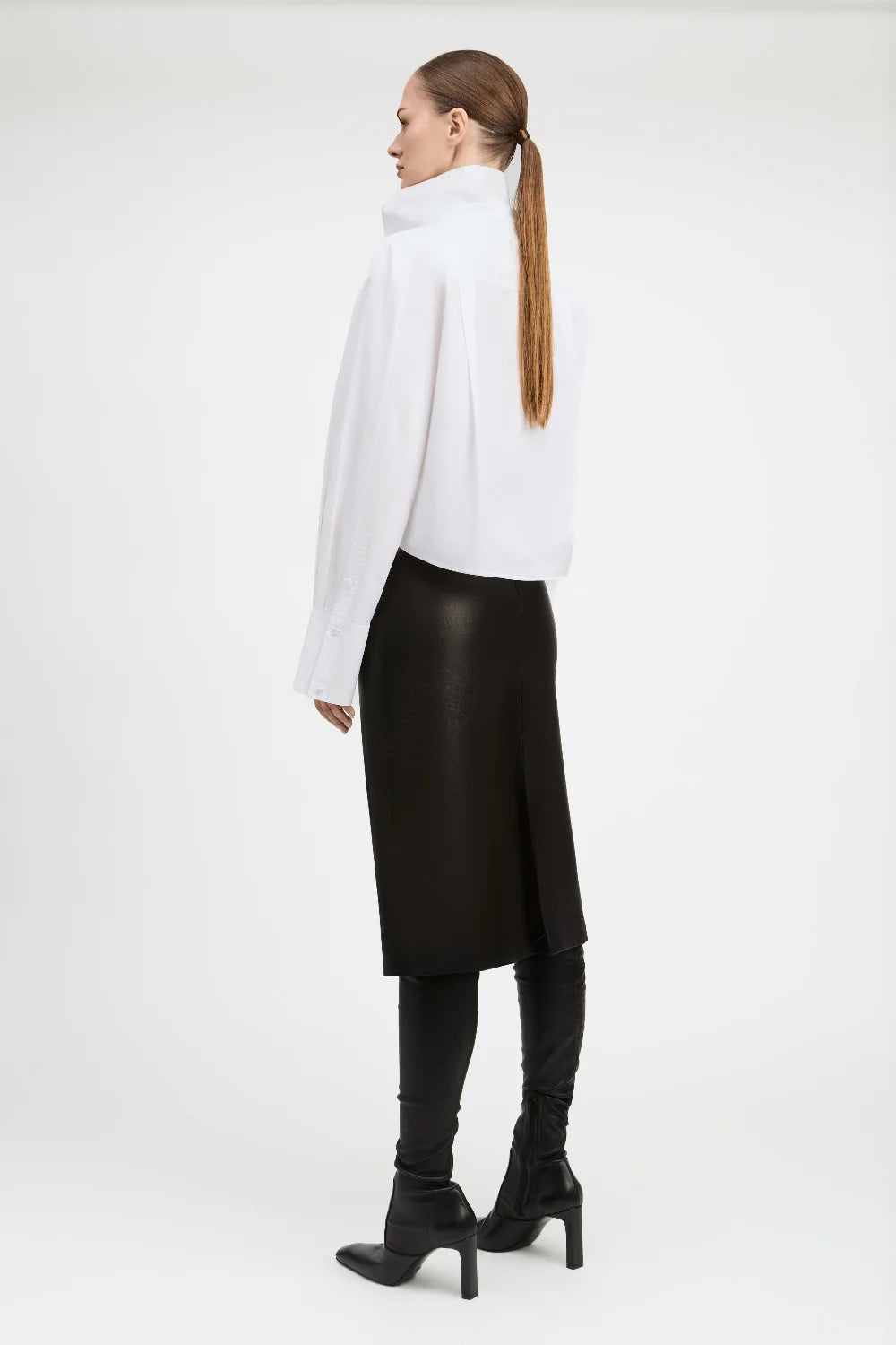 Derek Lam Bianca Funnel Neck Blouse