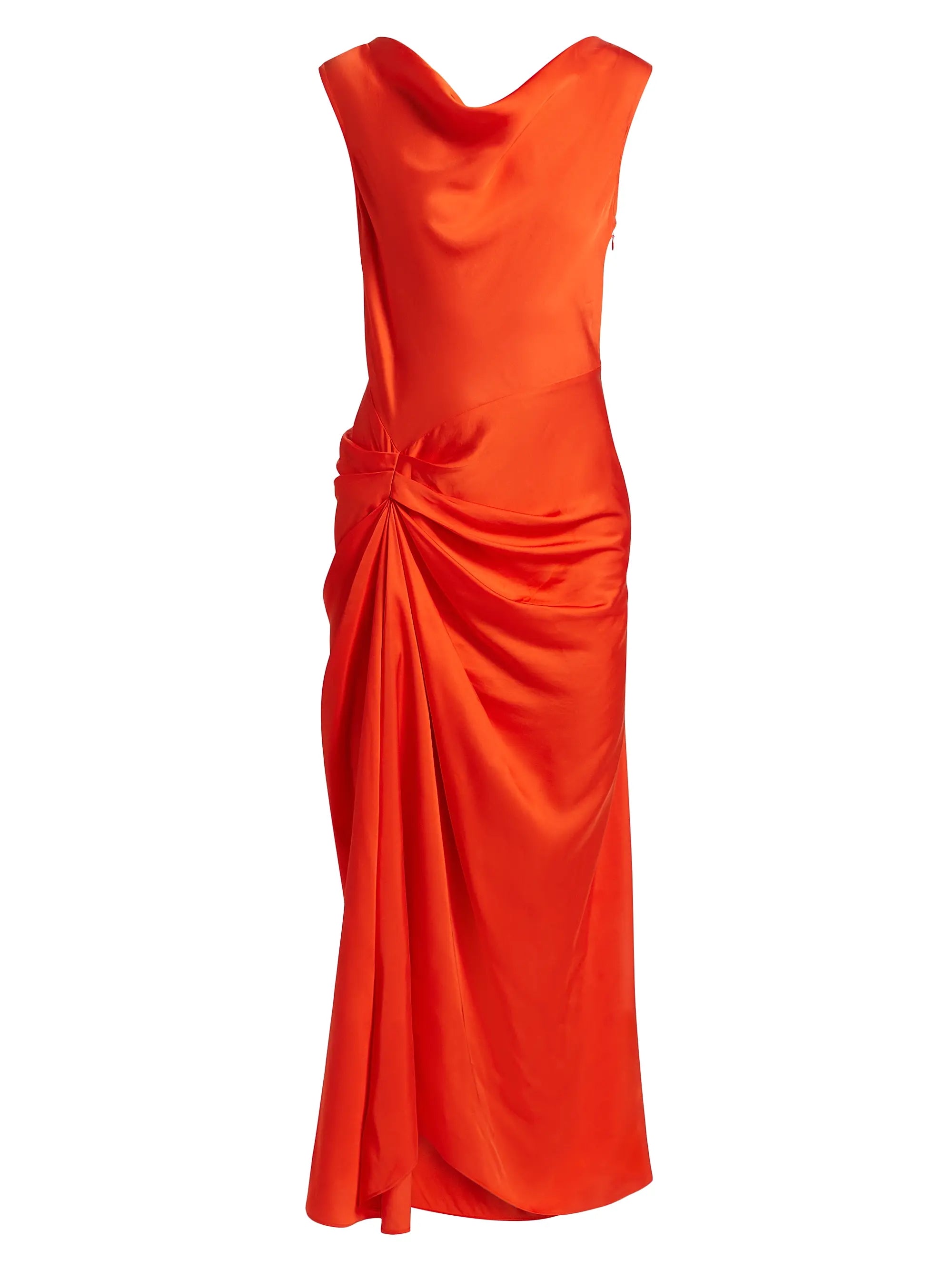 alc orange dress Dara Rory High Neck Satin WOMENS ONSIE This sleeveless mini features Frame:Frameless Stretched