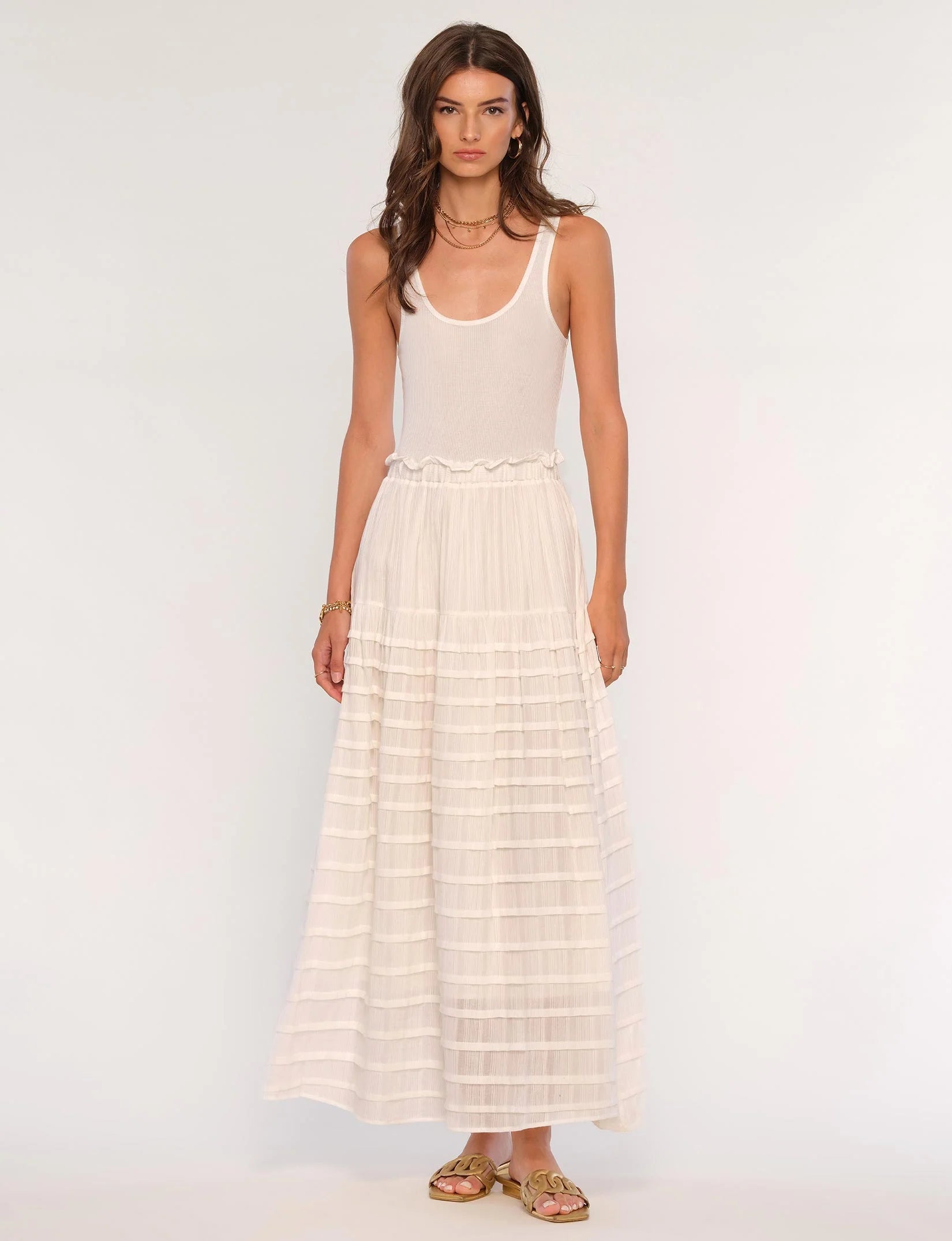 Stefanie Dress - Egg Shell