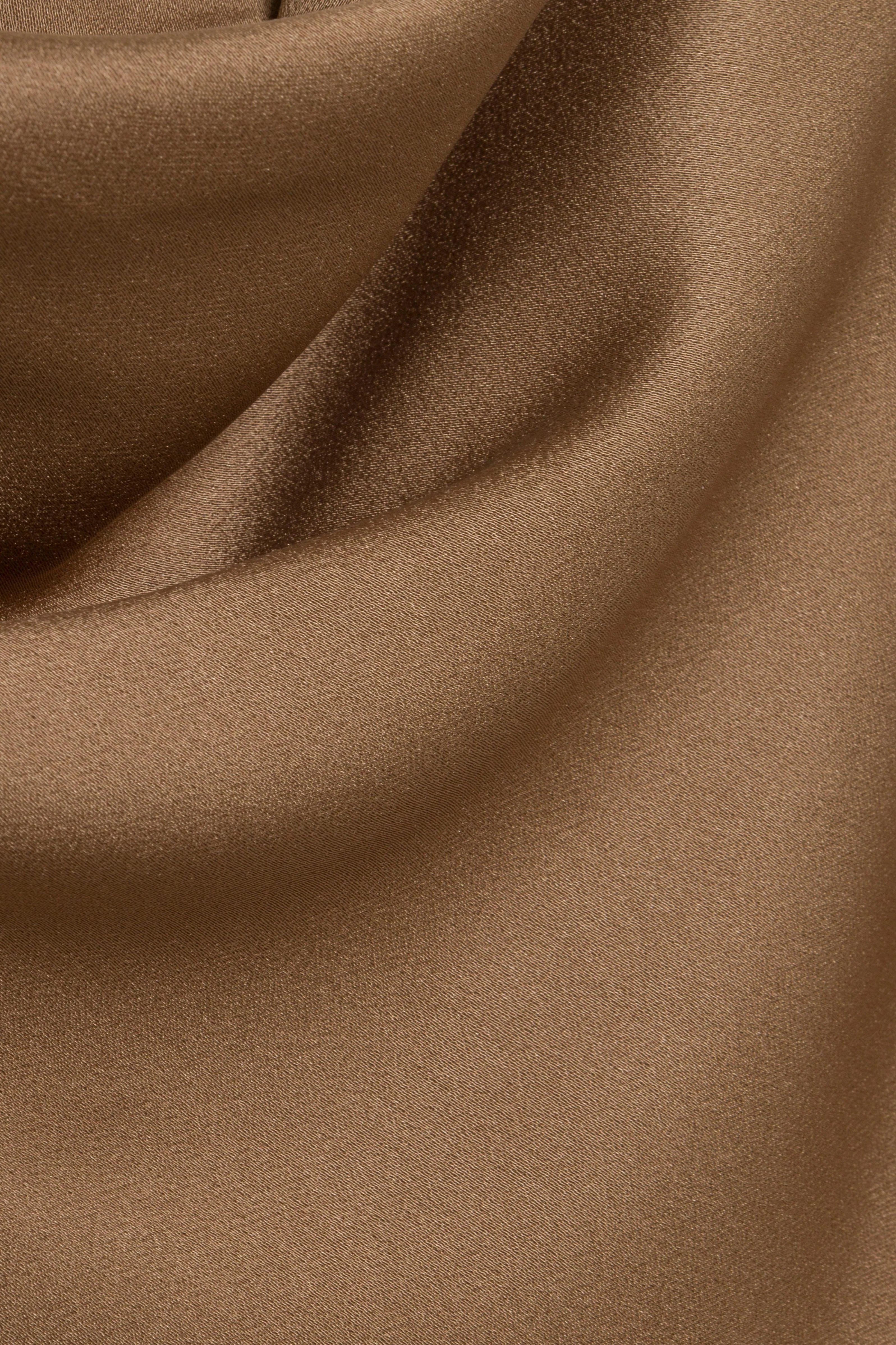 Simkhai Sadia Satin Mini Dress - Ochre
