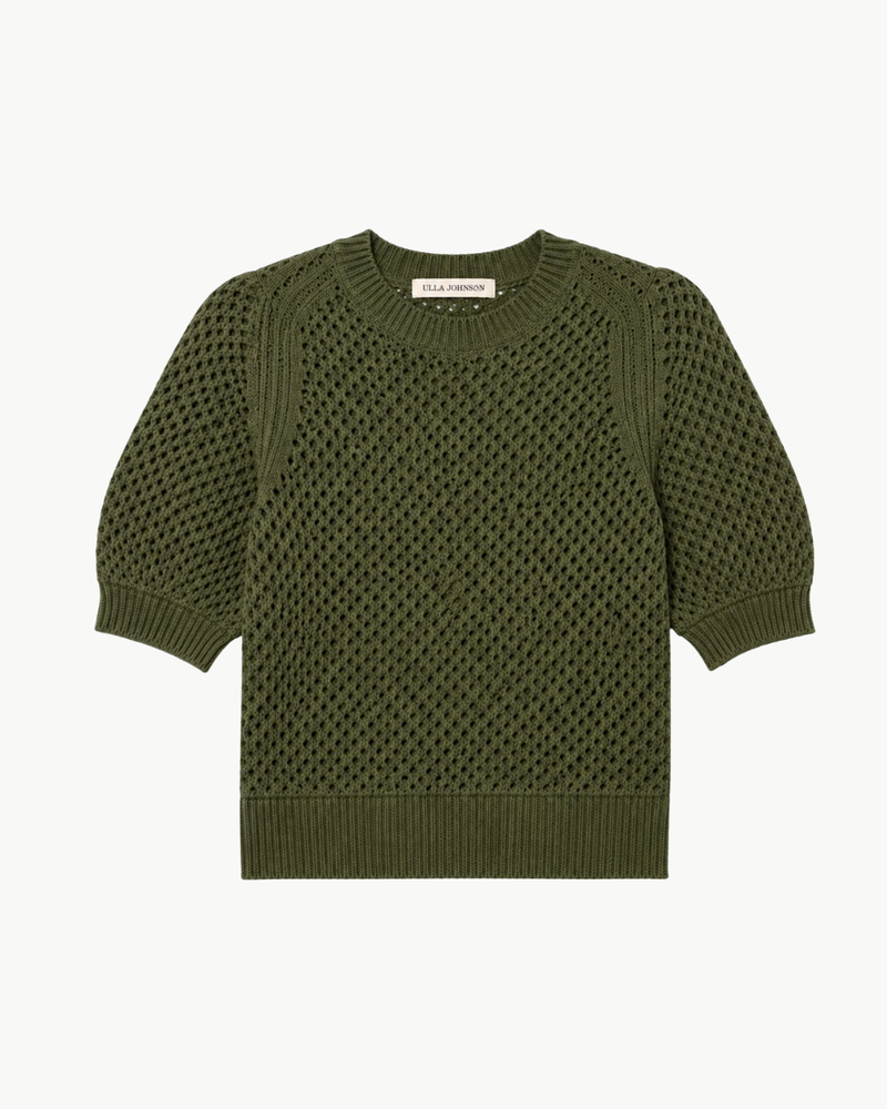 Ulla Johnson Imara Short-Sleeve Knit Top