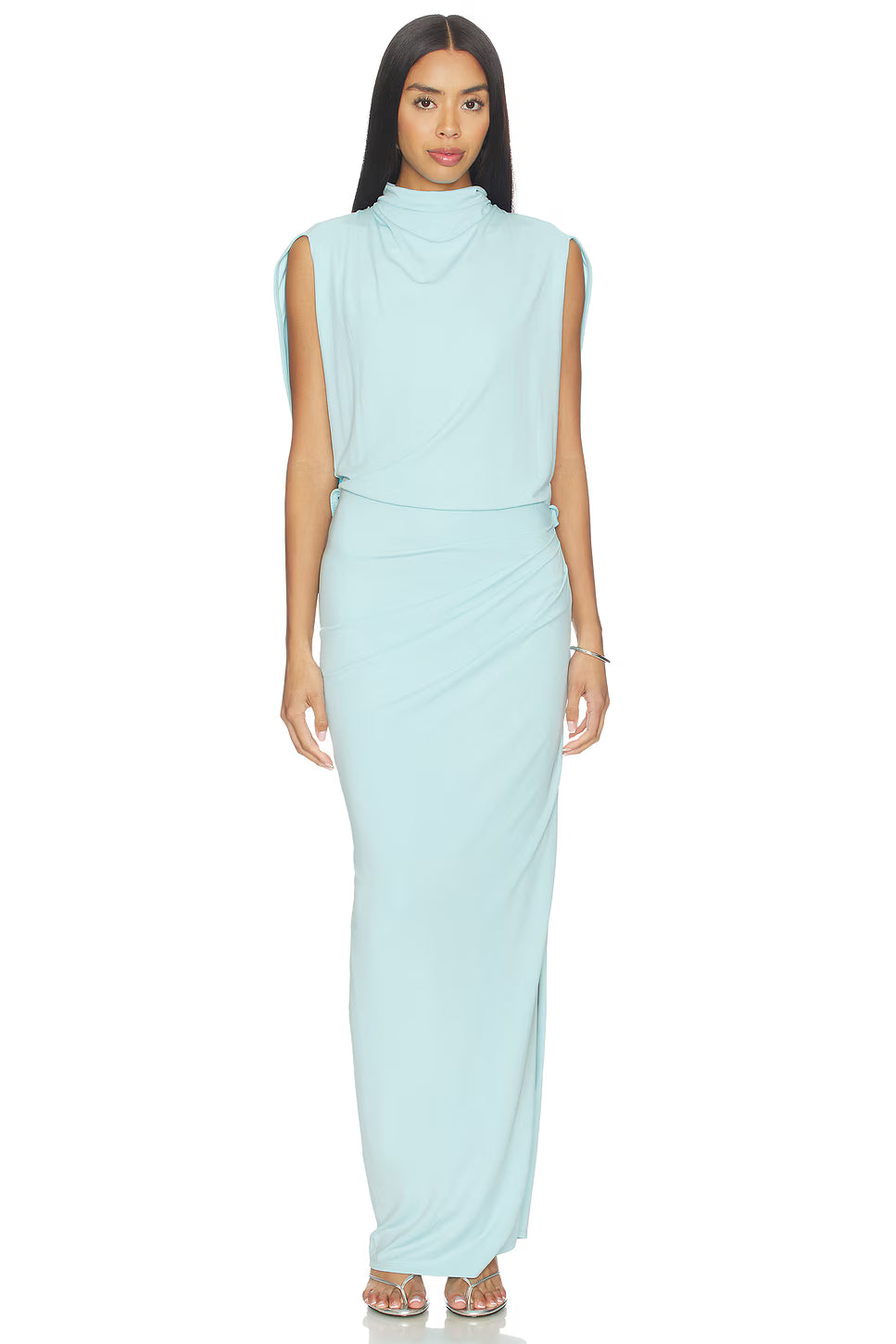 Simkhai Vale Draped Jersey Midi Dress