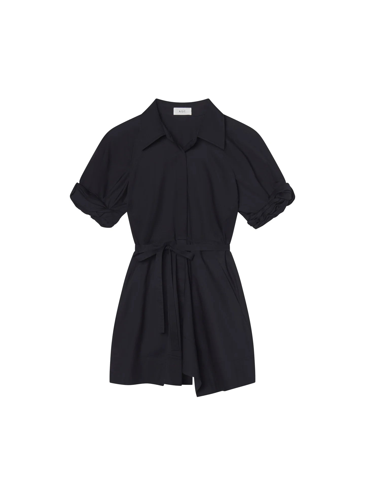 ALC Julie Cotton Mini Shirtdress - Navy