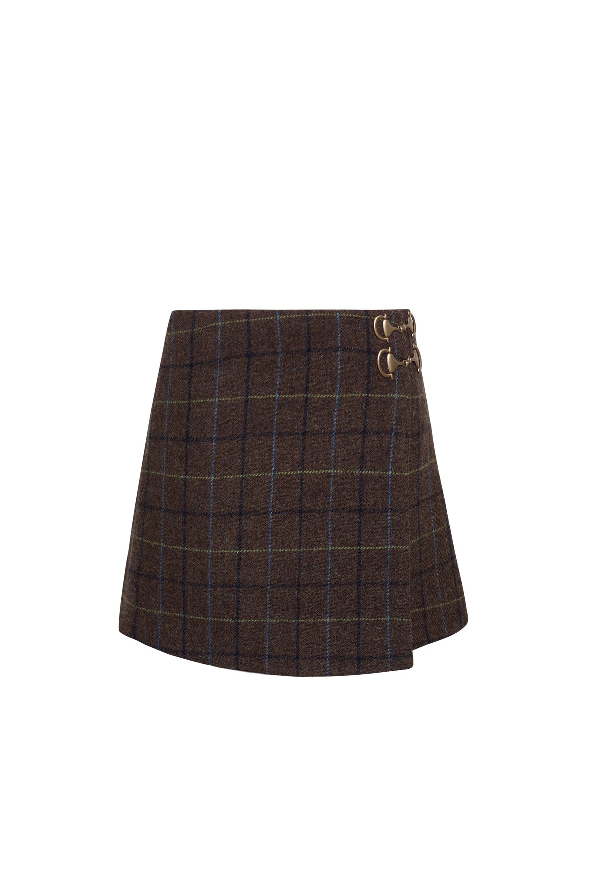 Cara Cara Kate Skirt - Oswald Plaid Army Green