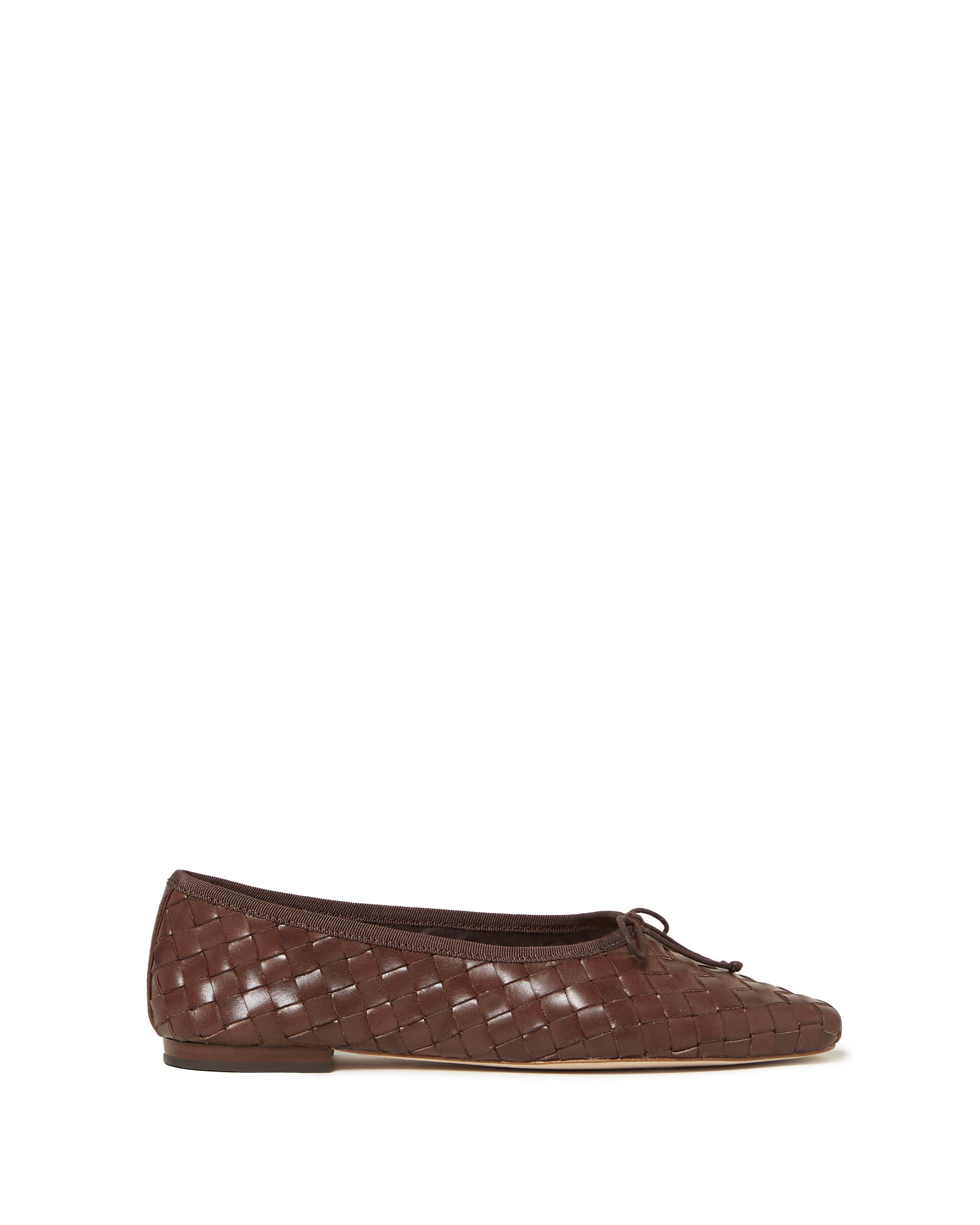 Loeffler Randall Landry Chocolate Woven Ballet Flat