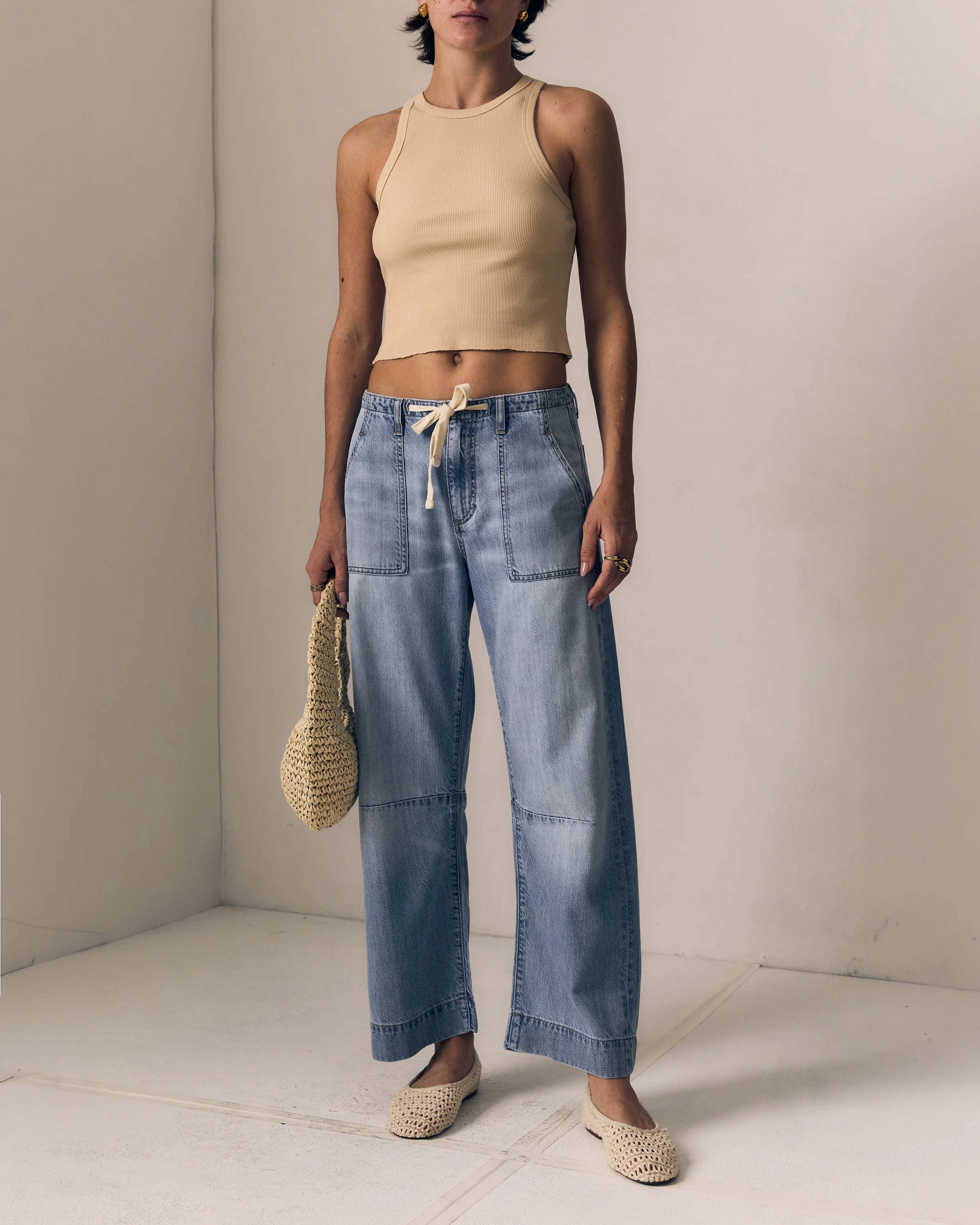Le Jean Weightless Utility Soft Barrel - Mid Rise