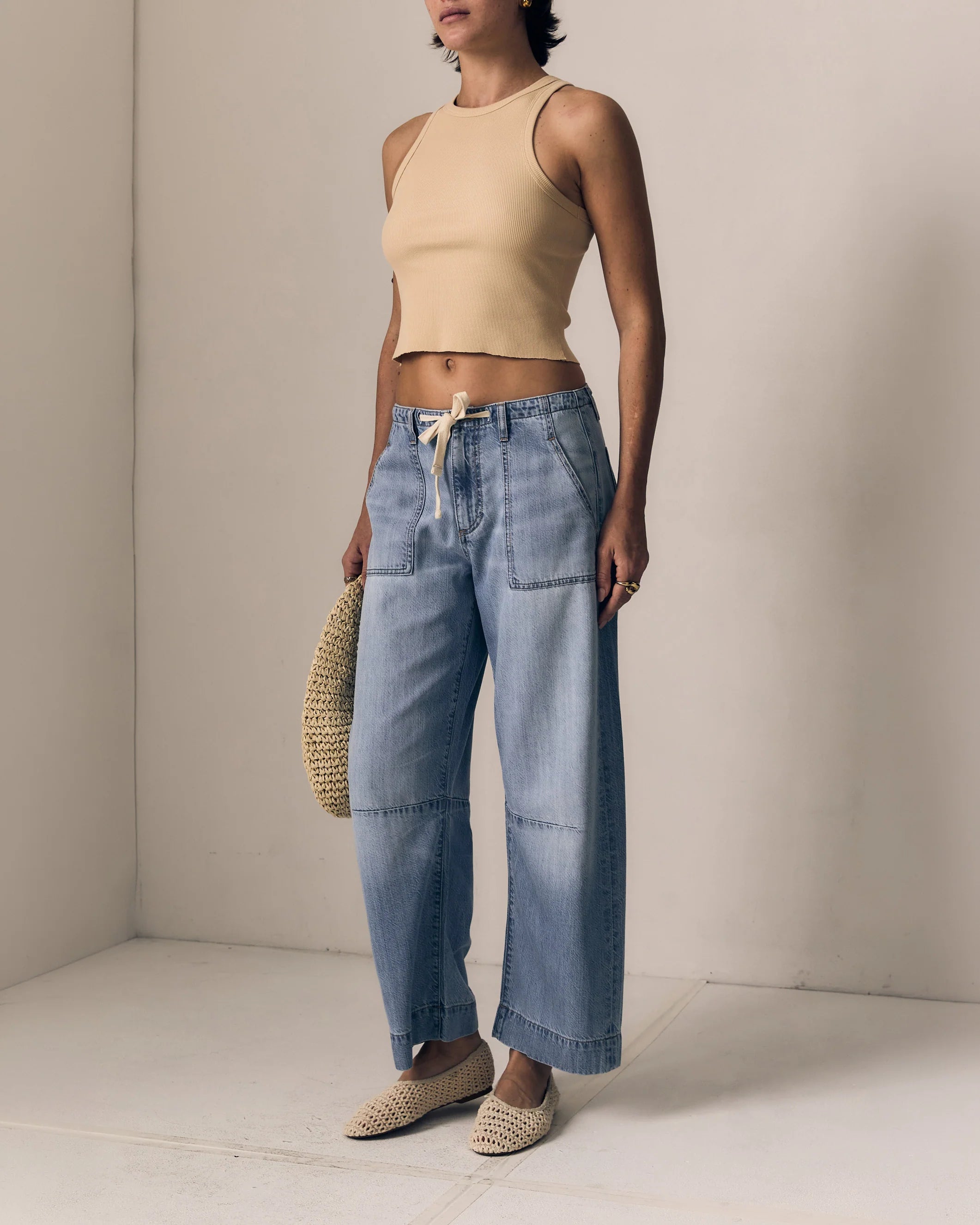 Le Jean Weightless Utility Soft Barrel - Mid Rise