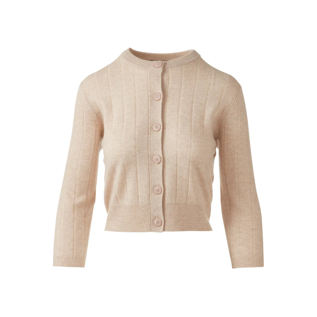 Kinross Short Rib Crew Cardigan