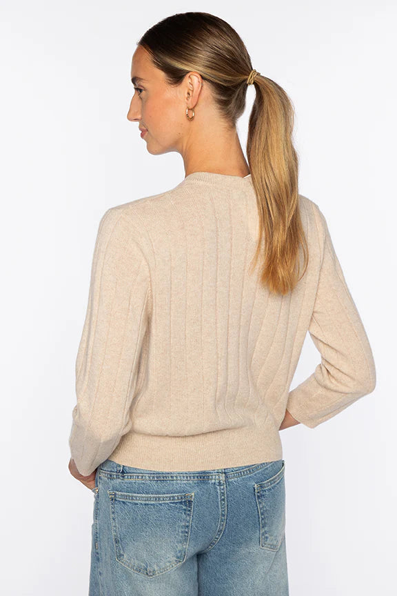 Kinross Short Rib Crew Cardigan