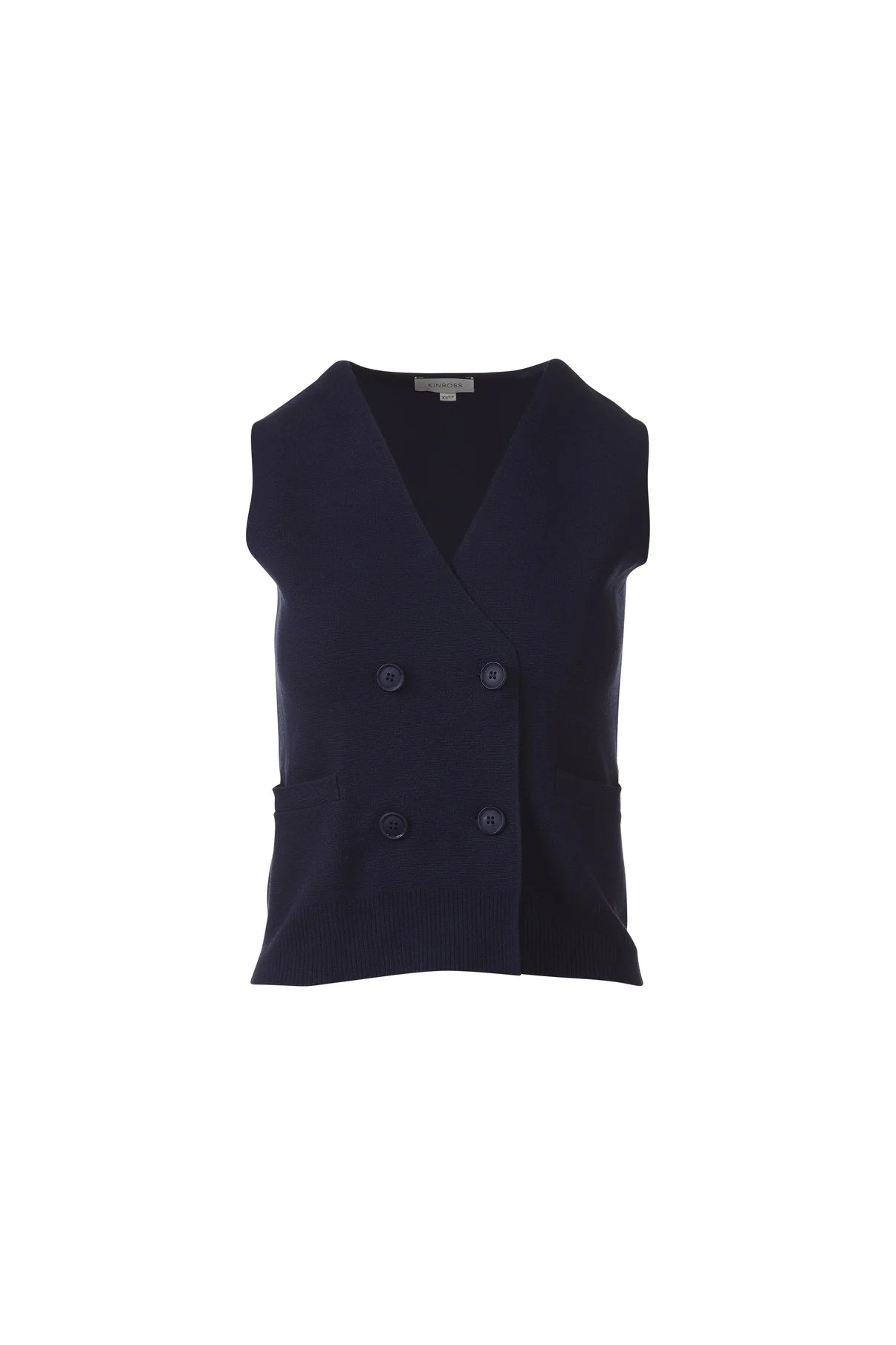Kinross Double Breasted Vest Cardigan