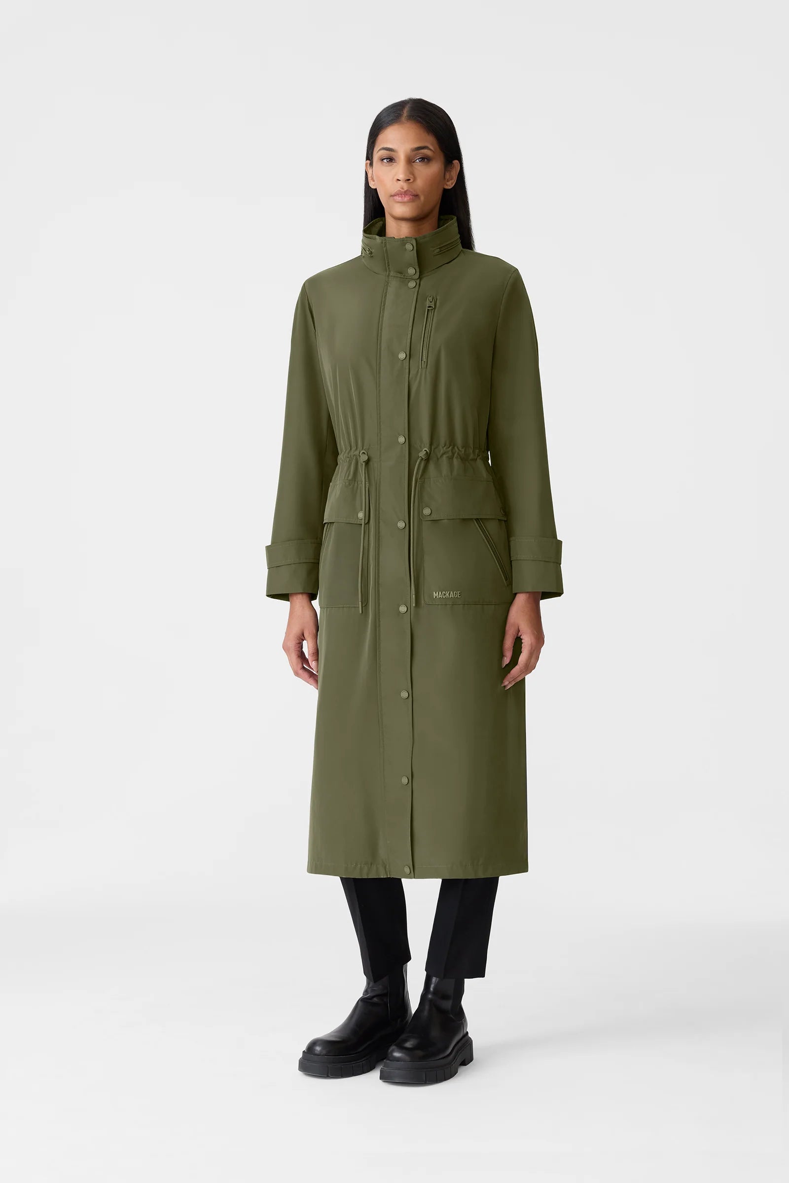 Magdelena Maxi-Length Rain Jacket