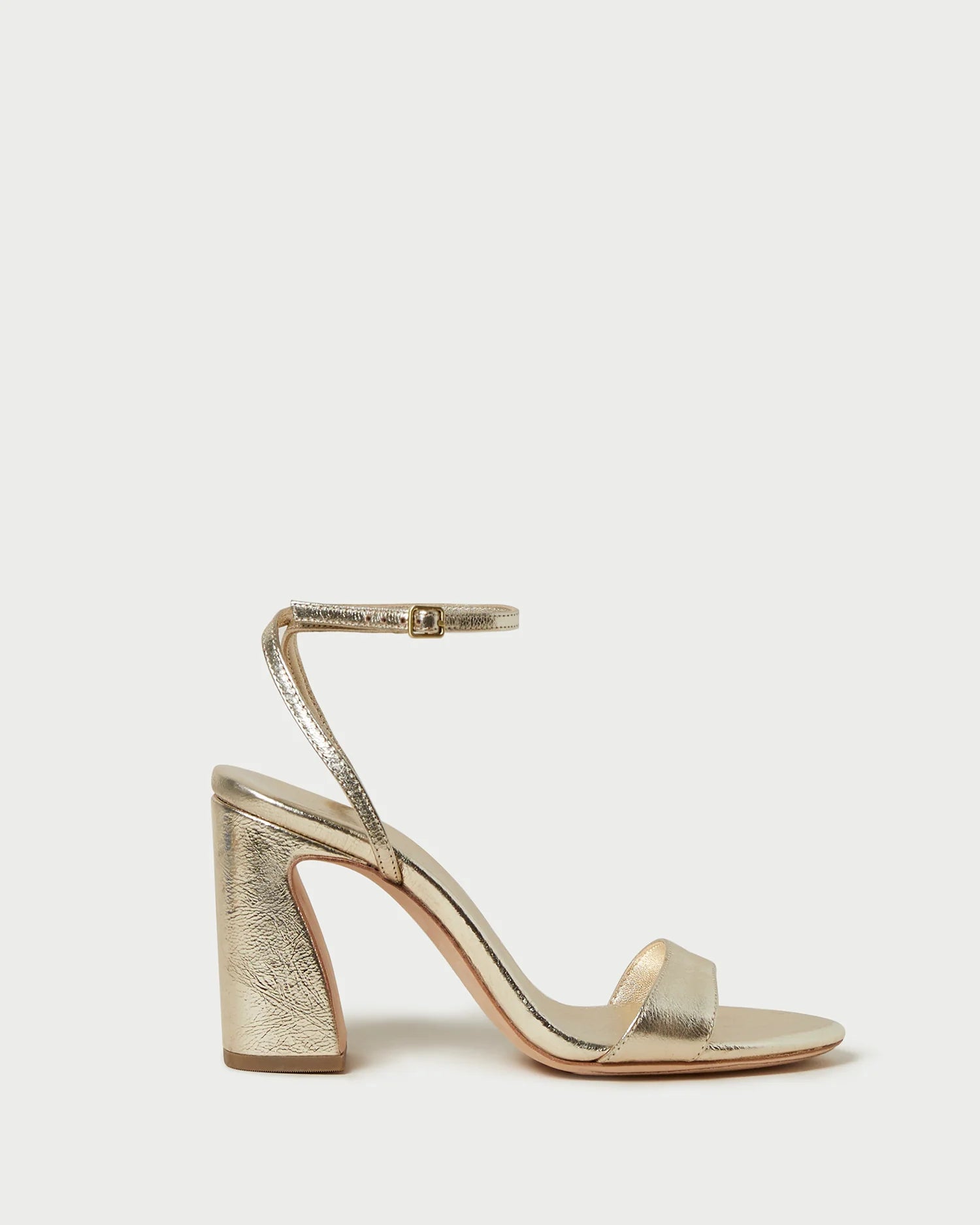 Malia Simple Heeled Sandal - Champagne