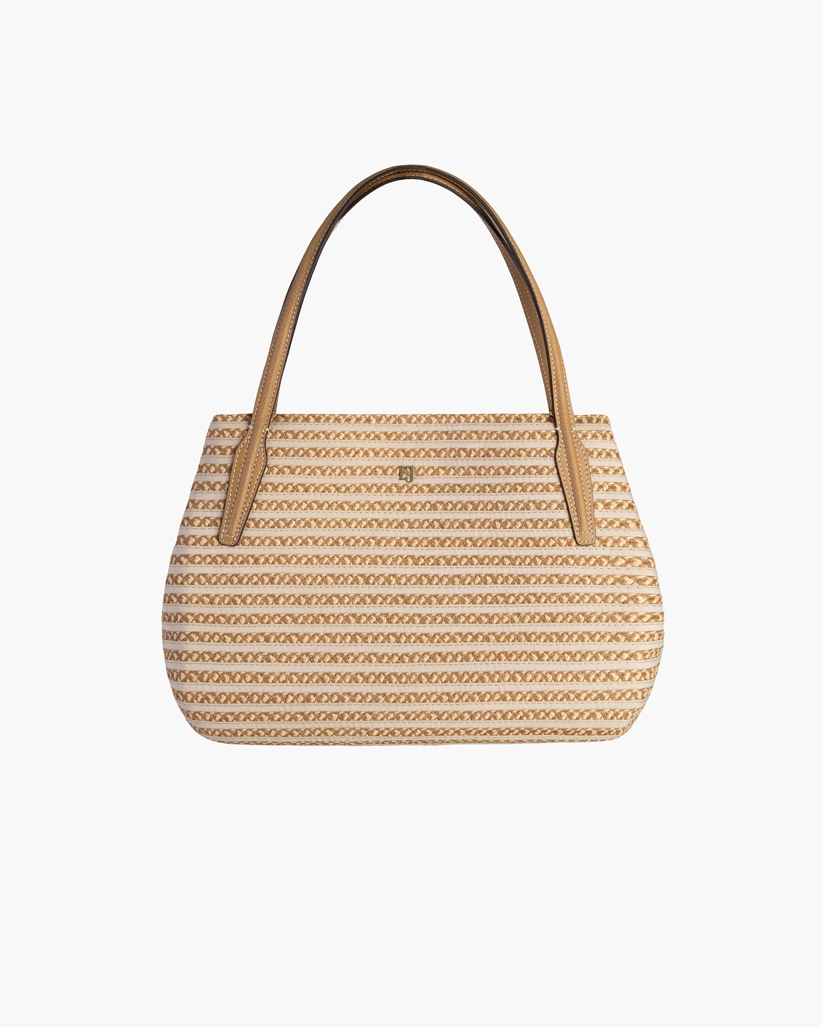 Eric Javits Squishee Isla Straw Bag - Peanut