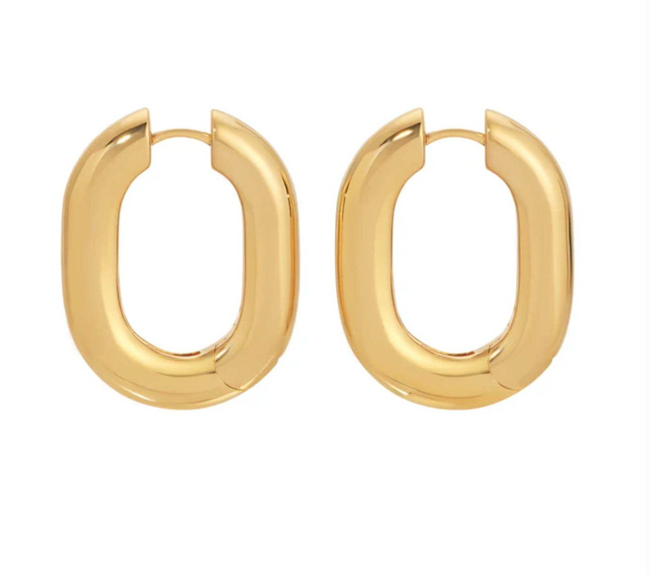 Icon Oval Hoops - Gold Grande