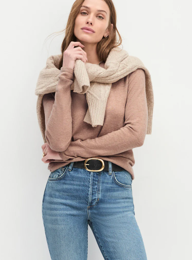 Favorite Daughter The Suede Jean Belt - Black