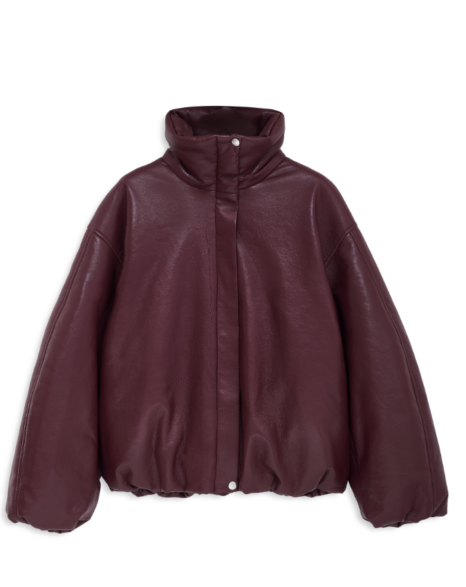 Cyrus Jacket - Burgundy Recycled Leather