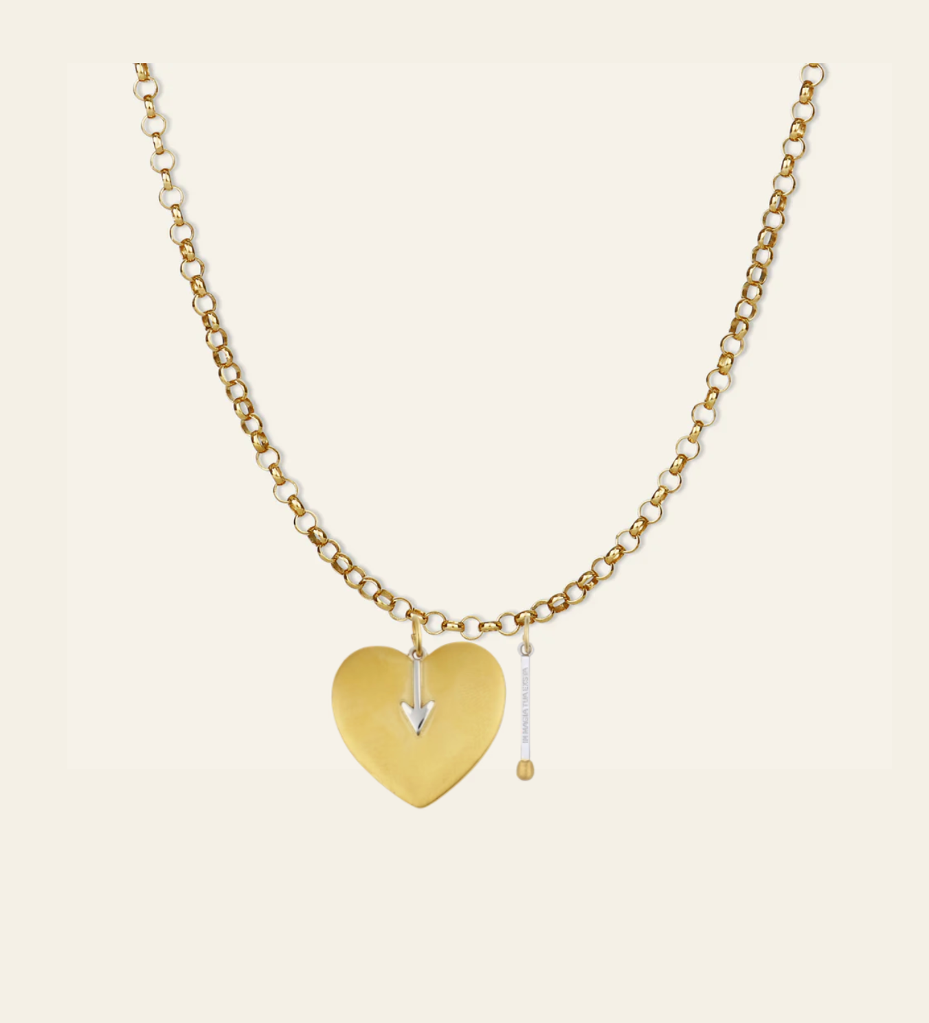 Hart Arrow Heart, Divine Matchstick & Belcher Chain