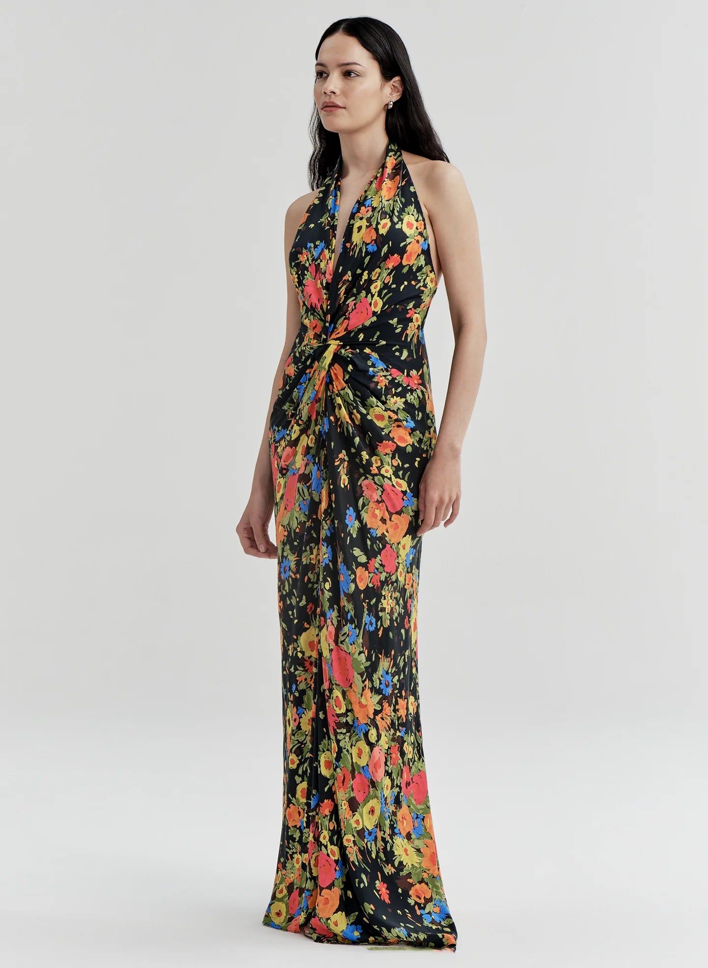 ALC Mabel Floral Satin Gown