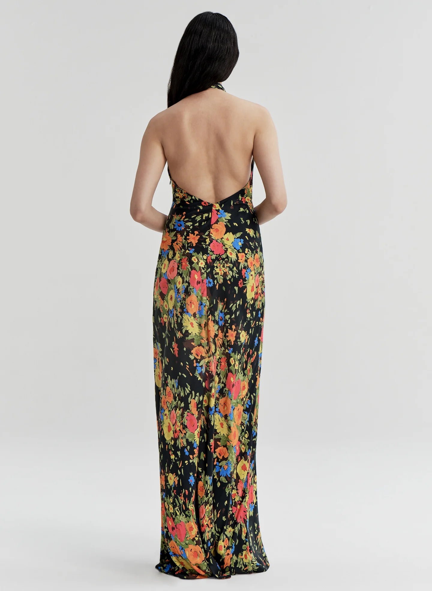 ALC Mabel Floral Satin Gown