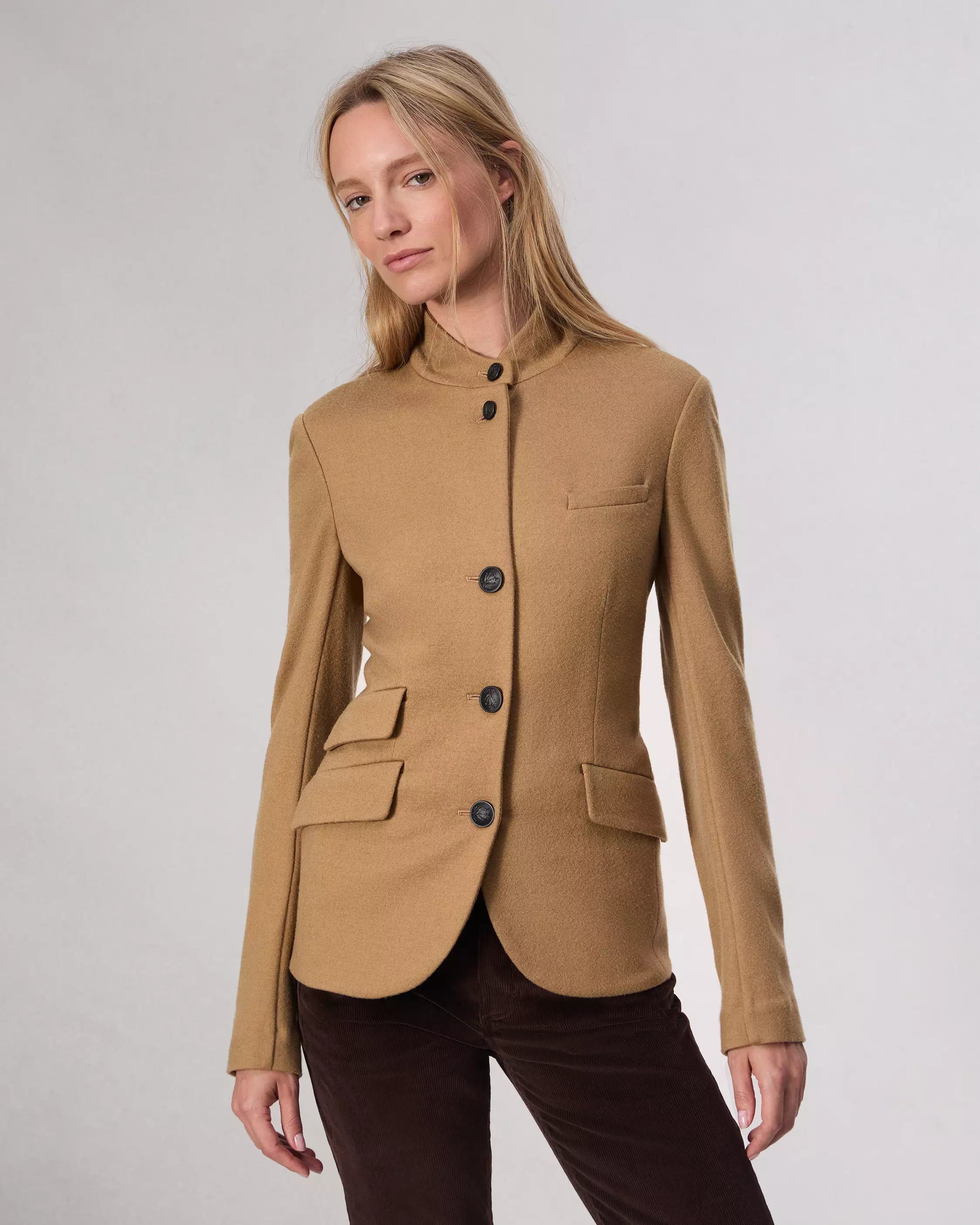 rag & bone Slade Japanese Wool Blazer - Camel