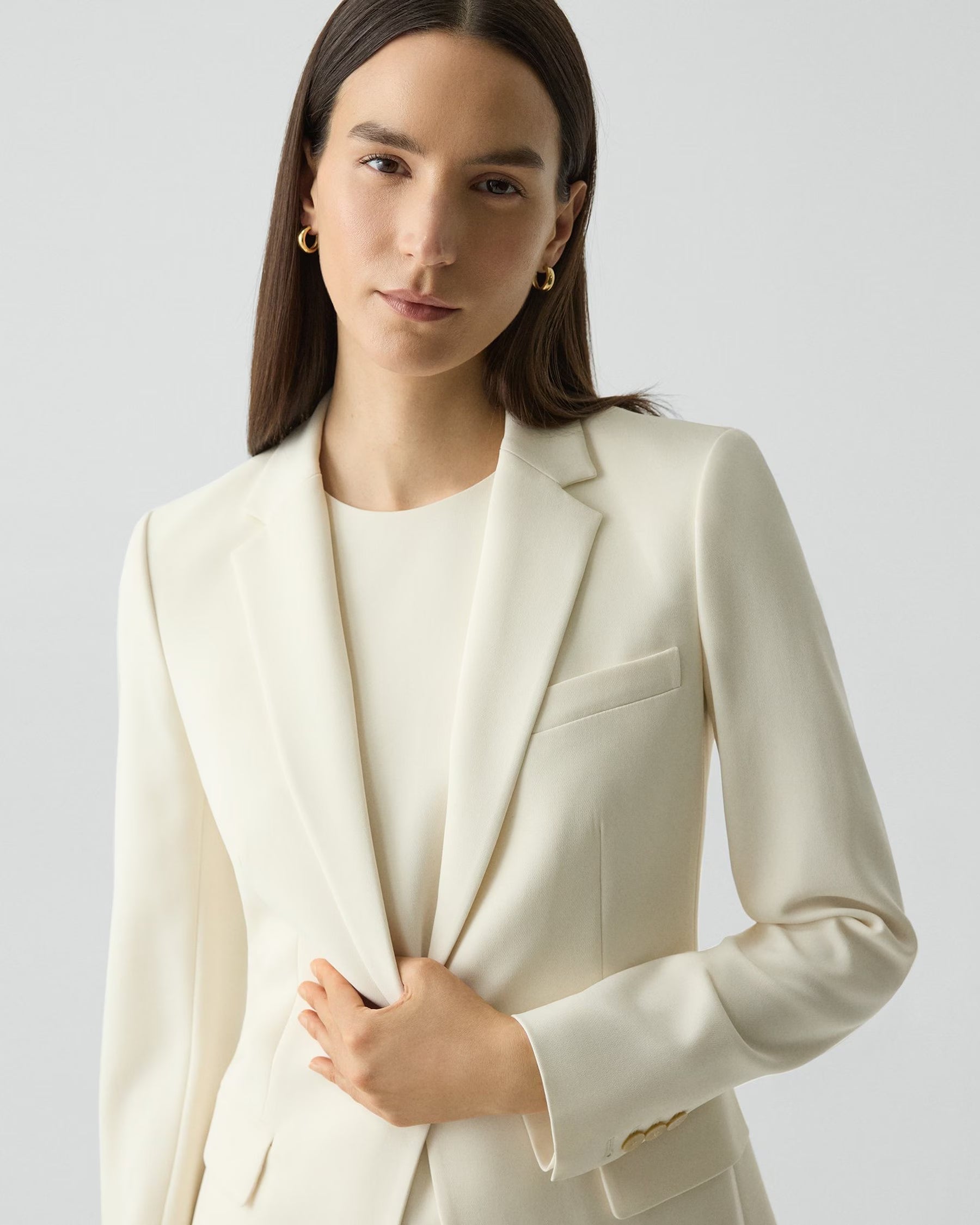 Theory Staple Blazer - Admiral Crepe