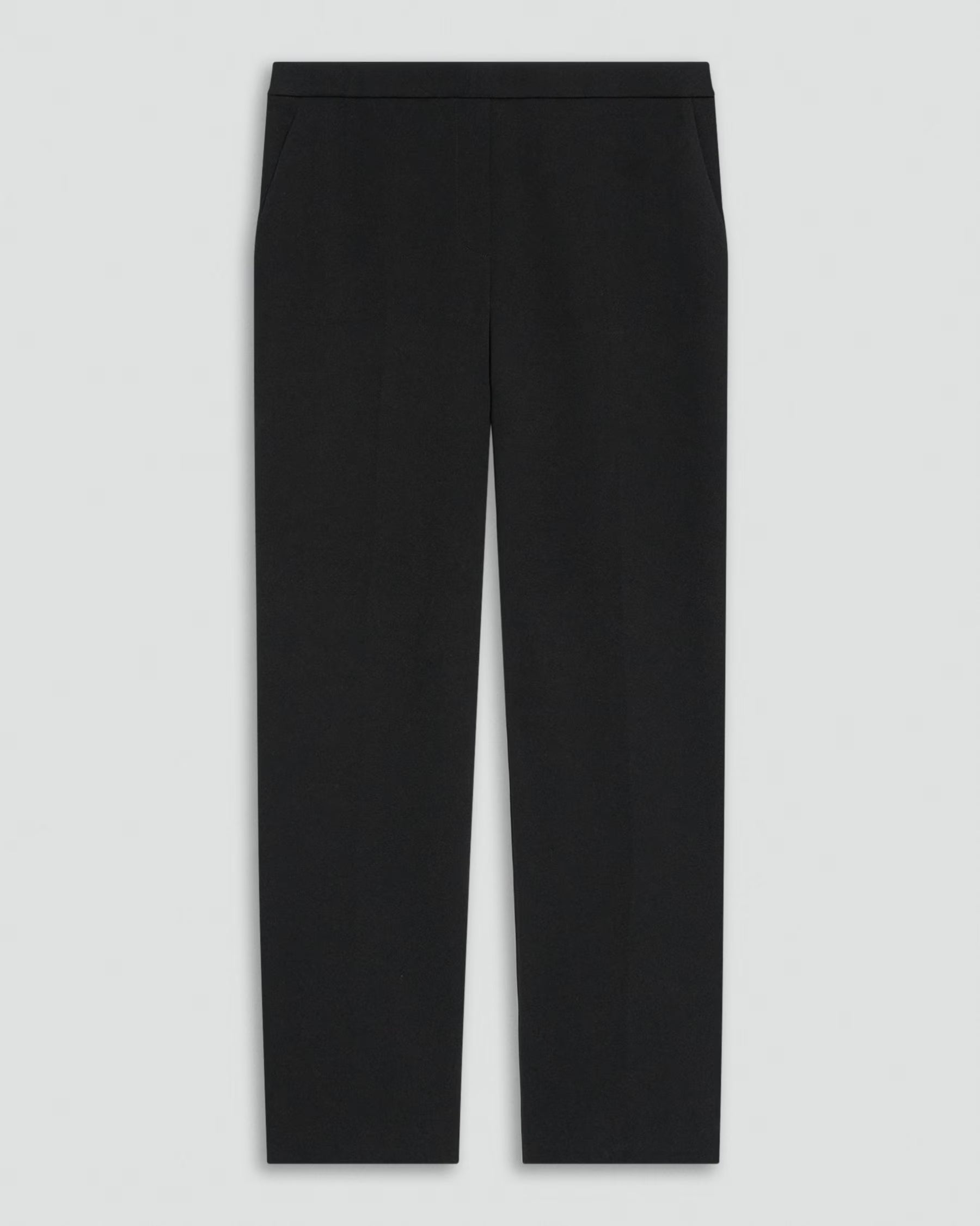 Theory Treeca Pull-On Pant in Admiral Crepe - Black