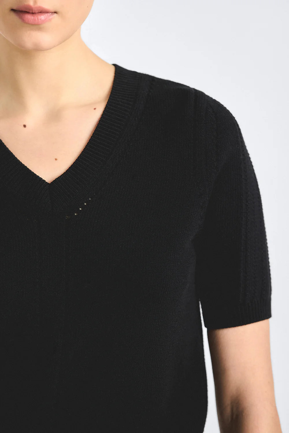 Serenea Pointelle Sweater Top