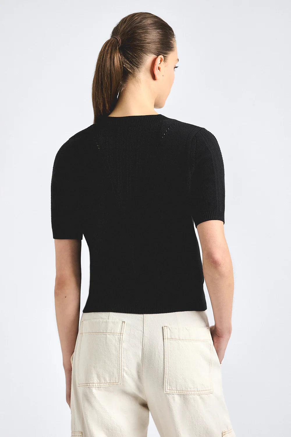 Serenea Pointelle Sweater Top