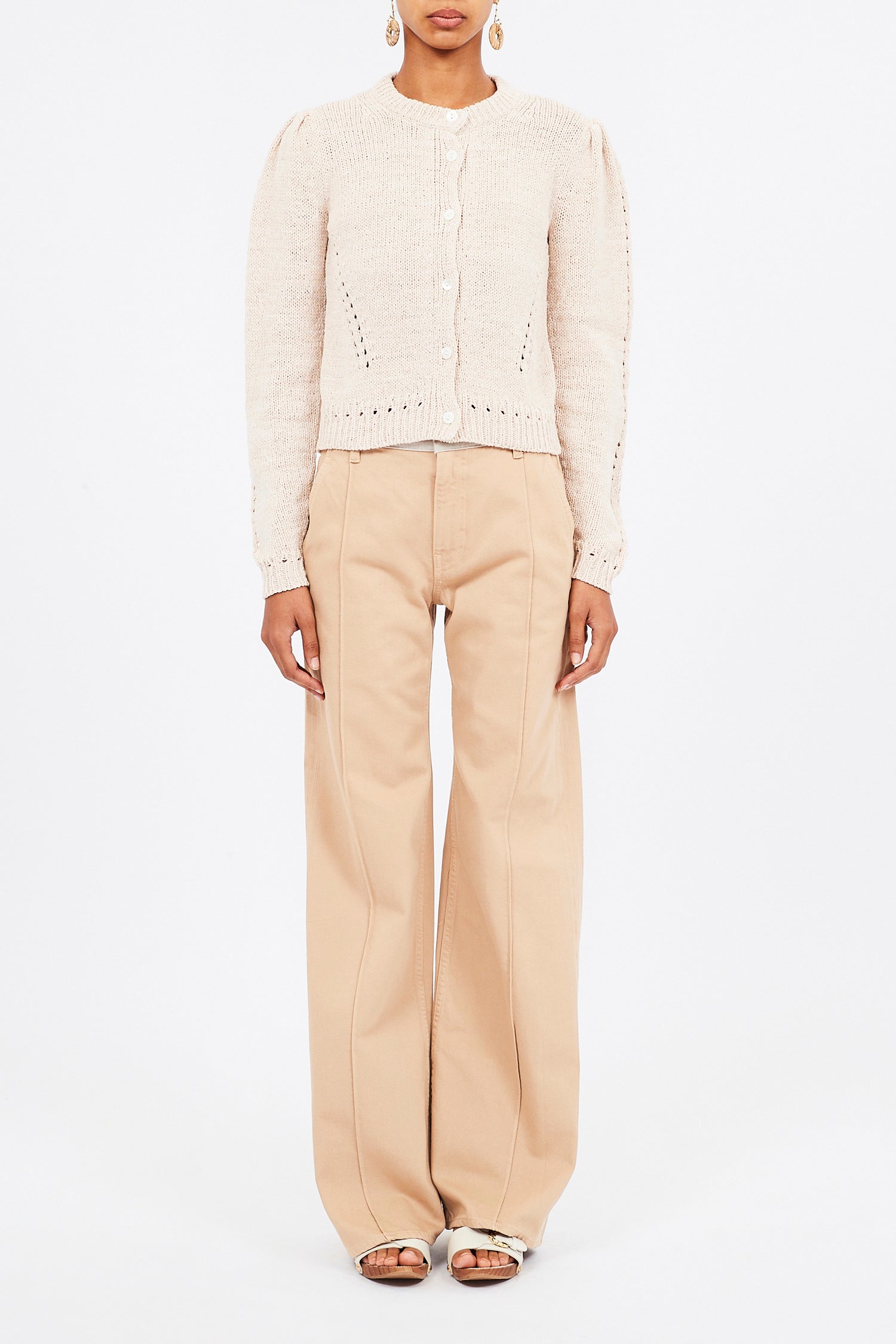 Joelle Cardigan - Cowrie, Sailor Stripe