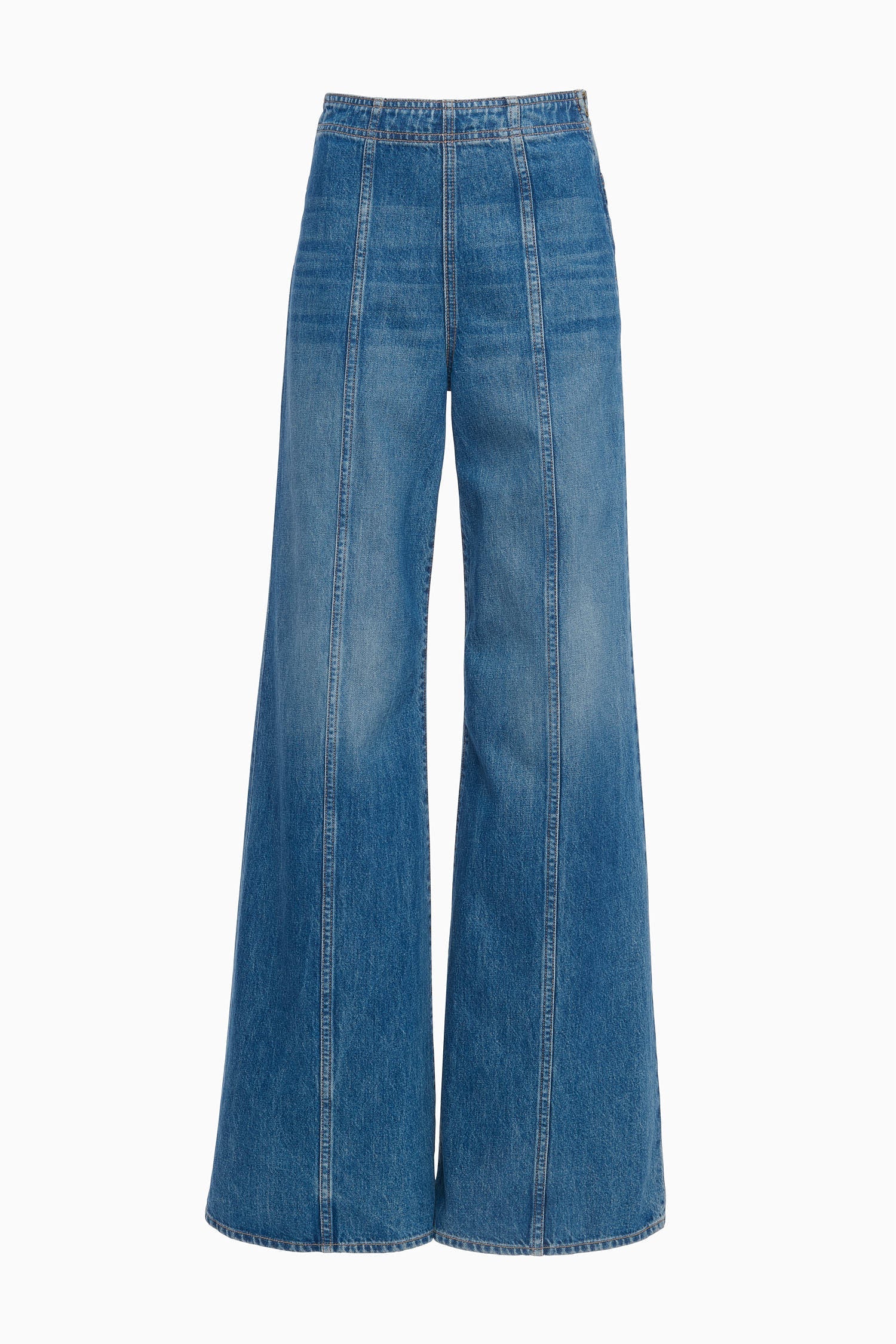 Ulla Johnson The Bianca Wide Leg Seamed Jean